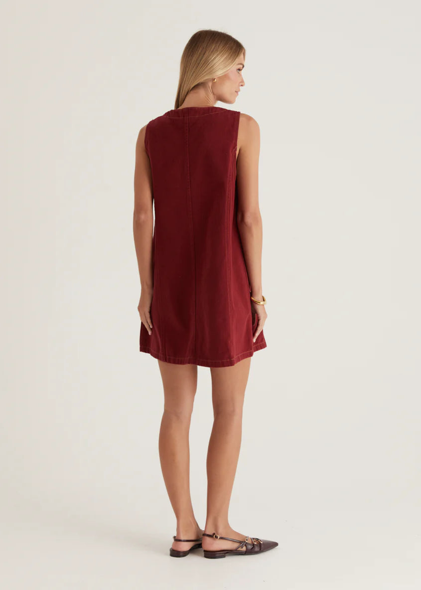 Halluna Dress - Wine