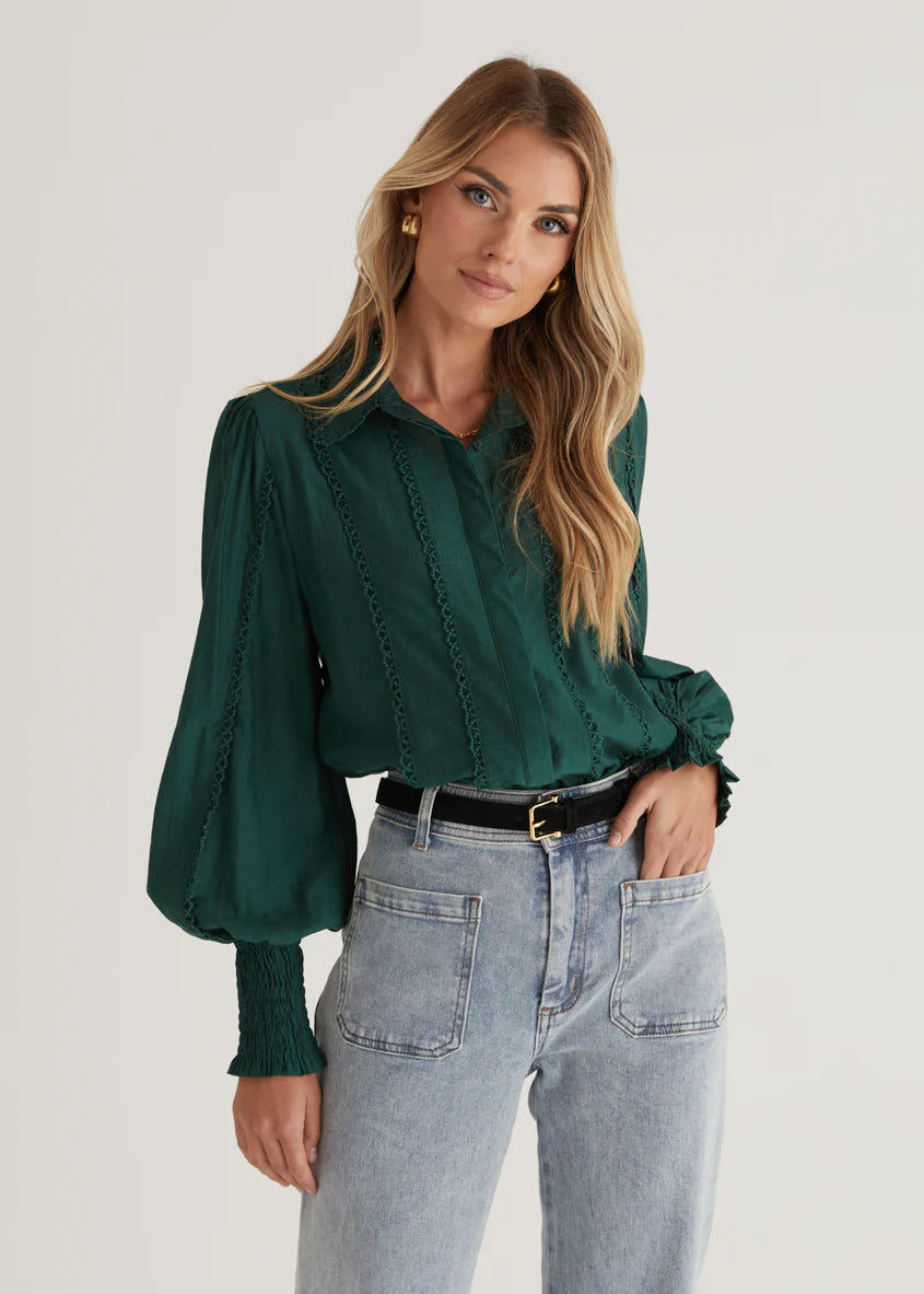 Roxanne Shirt - Emerald