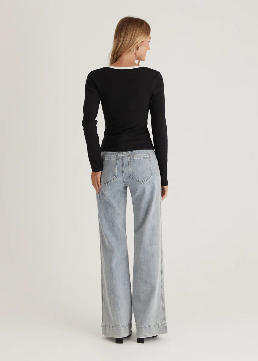 Kosey Knit Top - Black