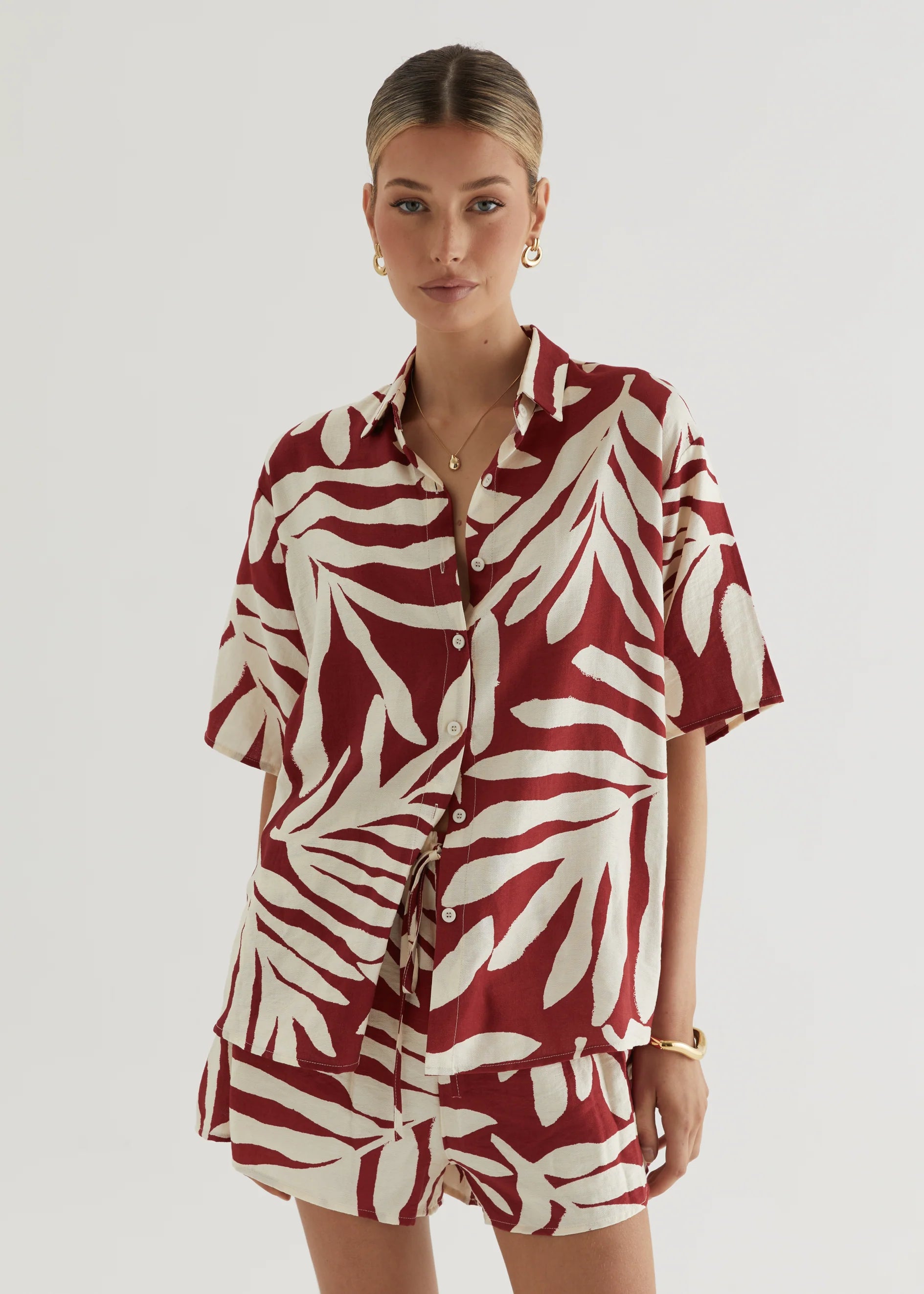 Tarshah Set - Ruby Leaf