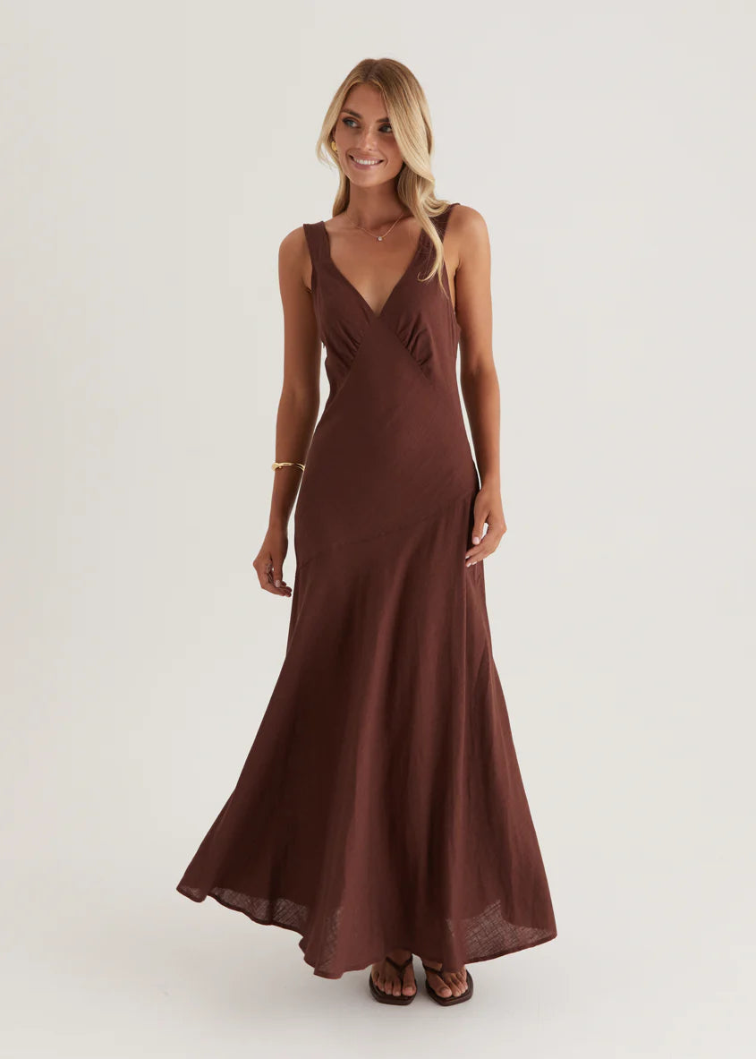 Orabelle Maxi Dress - Chocolate