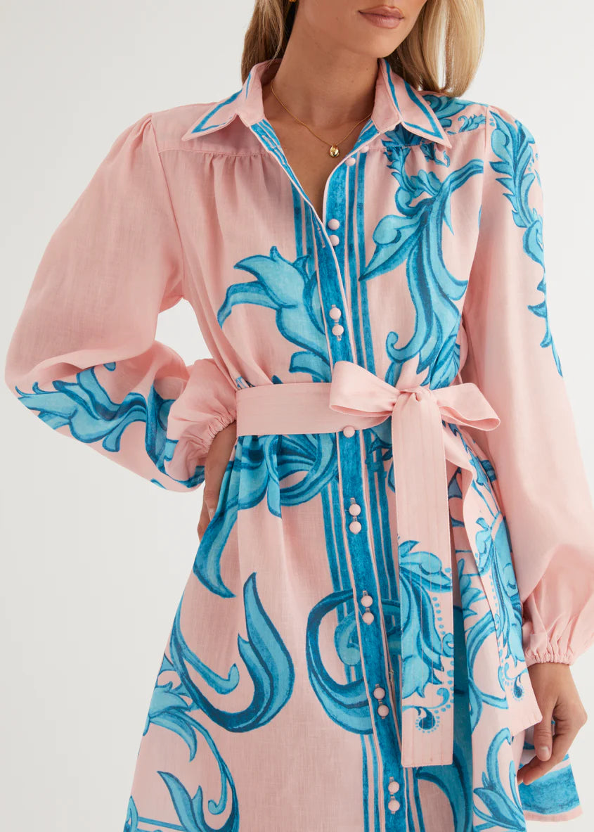 Nicoletta Dress - Pink Zayna