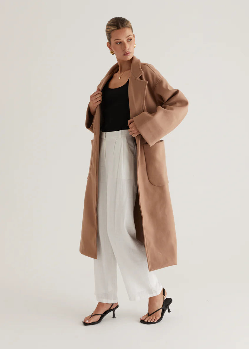 Caylee Coat - Tan