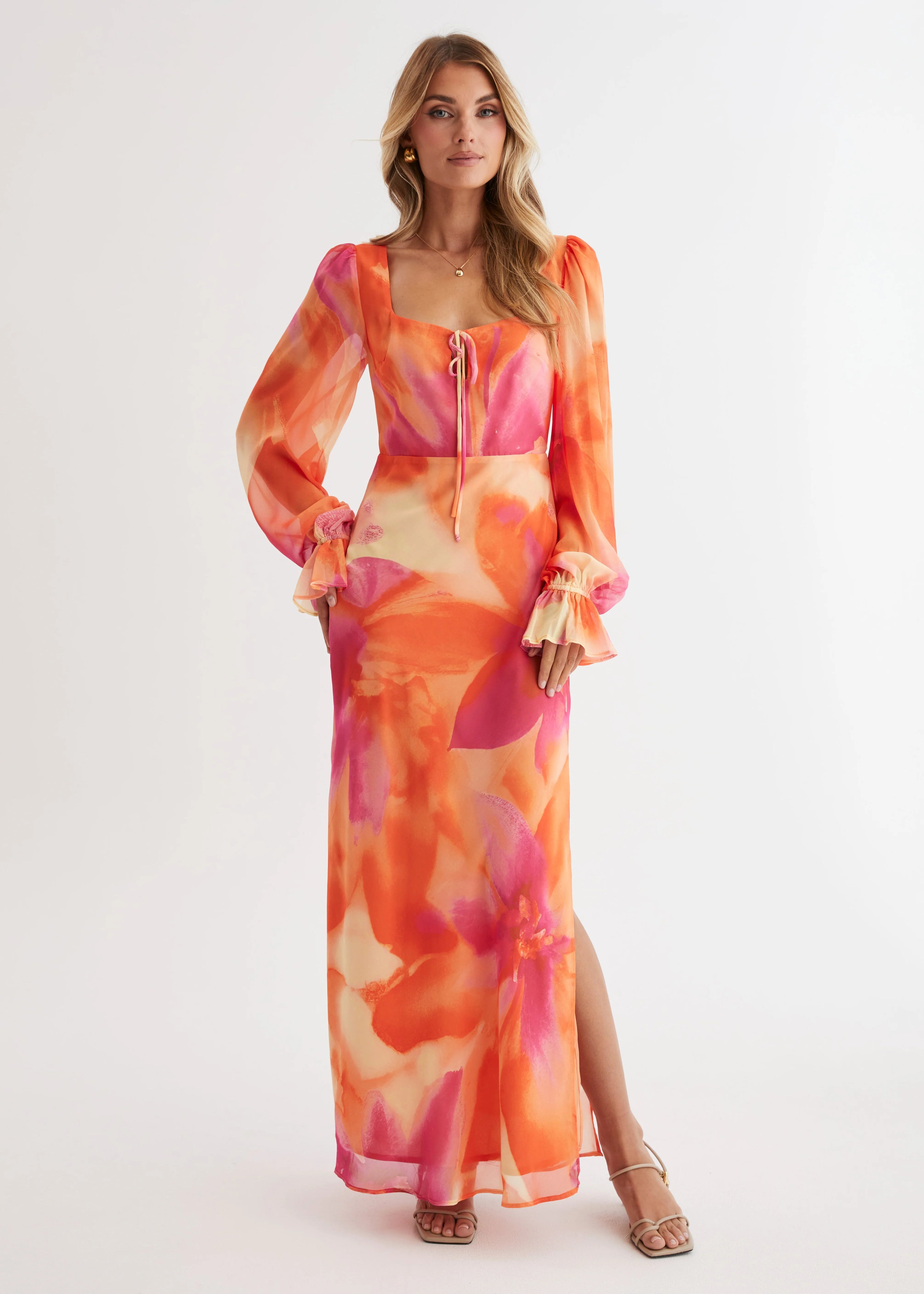 Soiree Maxi Dress - Sunset Floral
