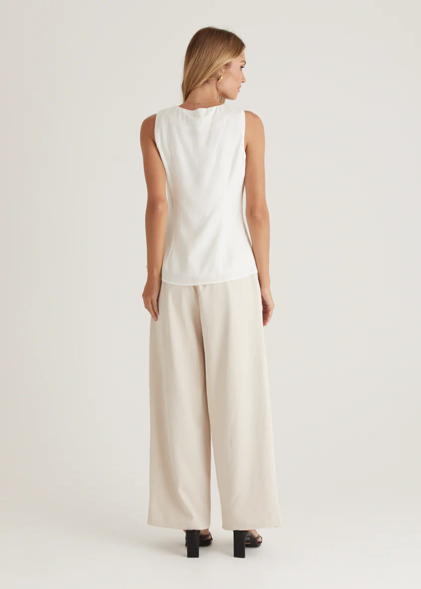 Jolie Vest Top - Off White