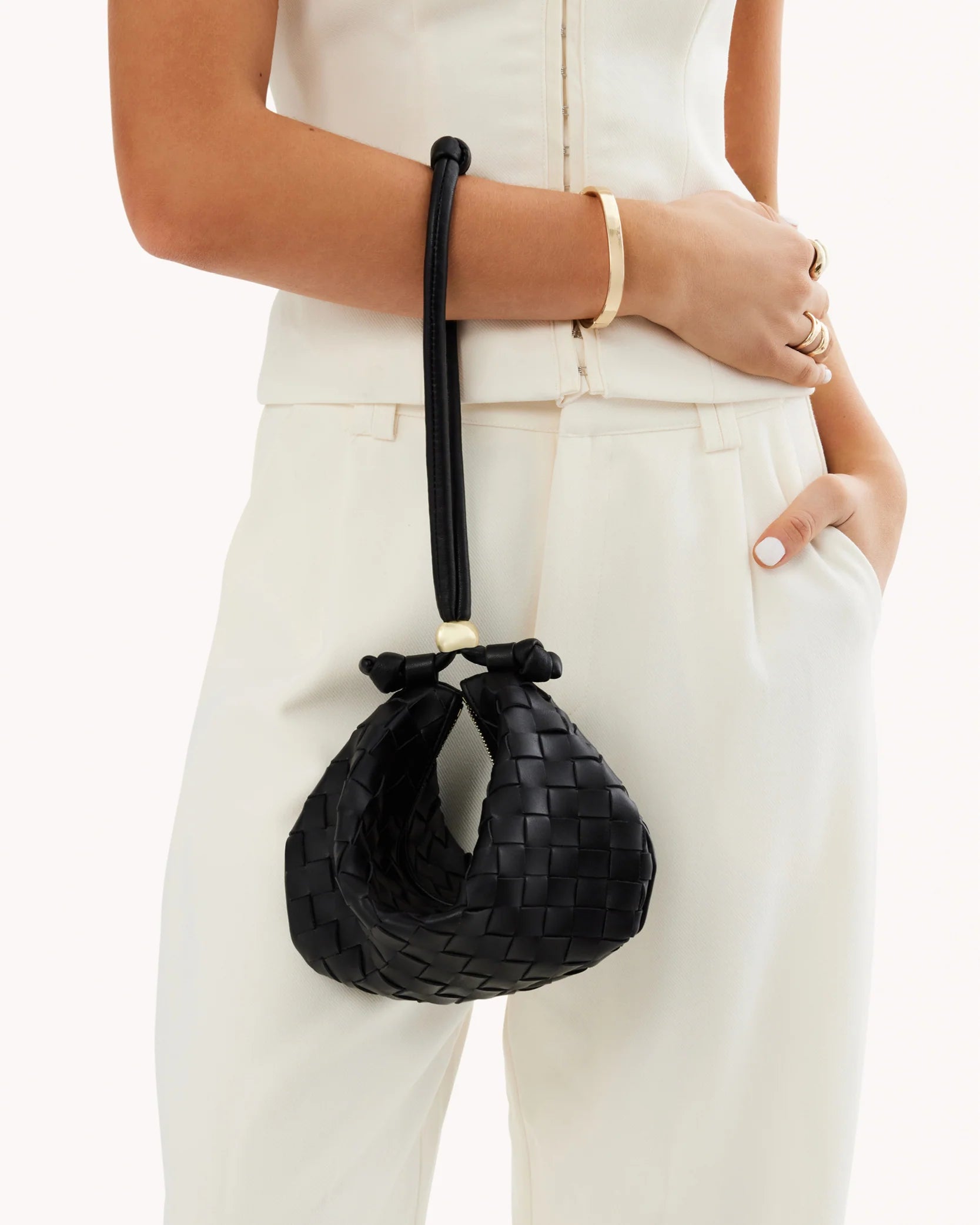 Kacey Handle Bag - Black