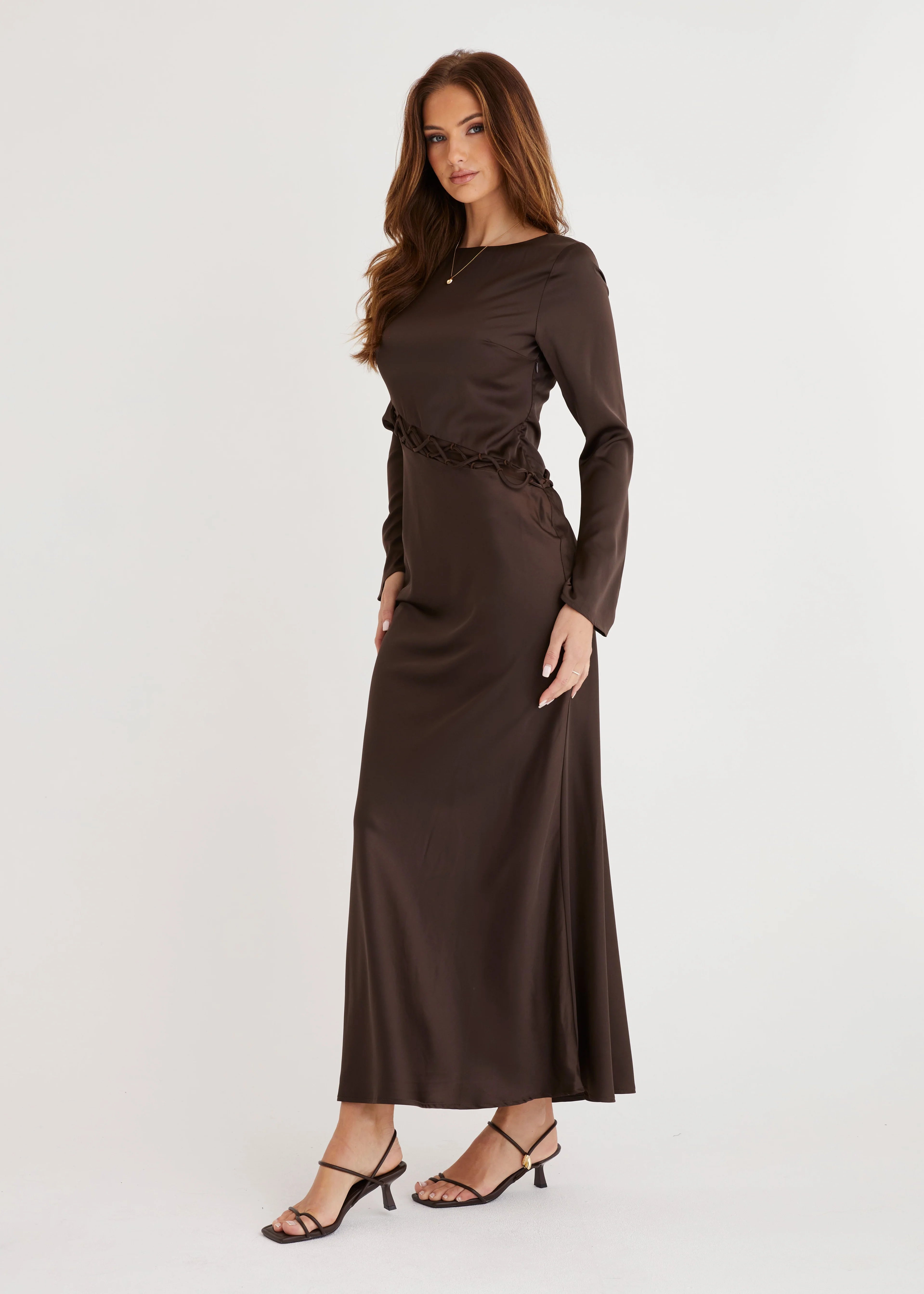 Roby Maxi Dress - Chocolate