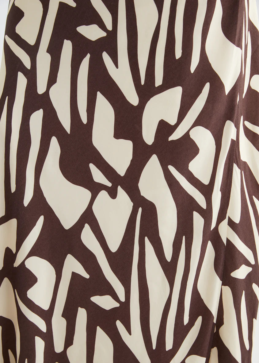 Vance Maxi Skirt - Choc Vanilla