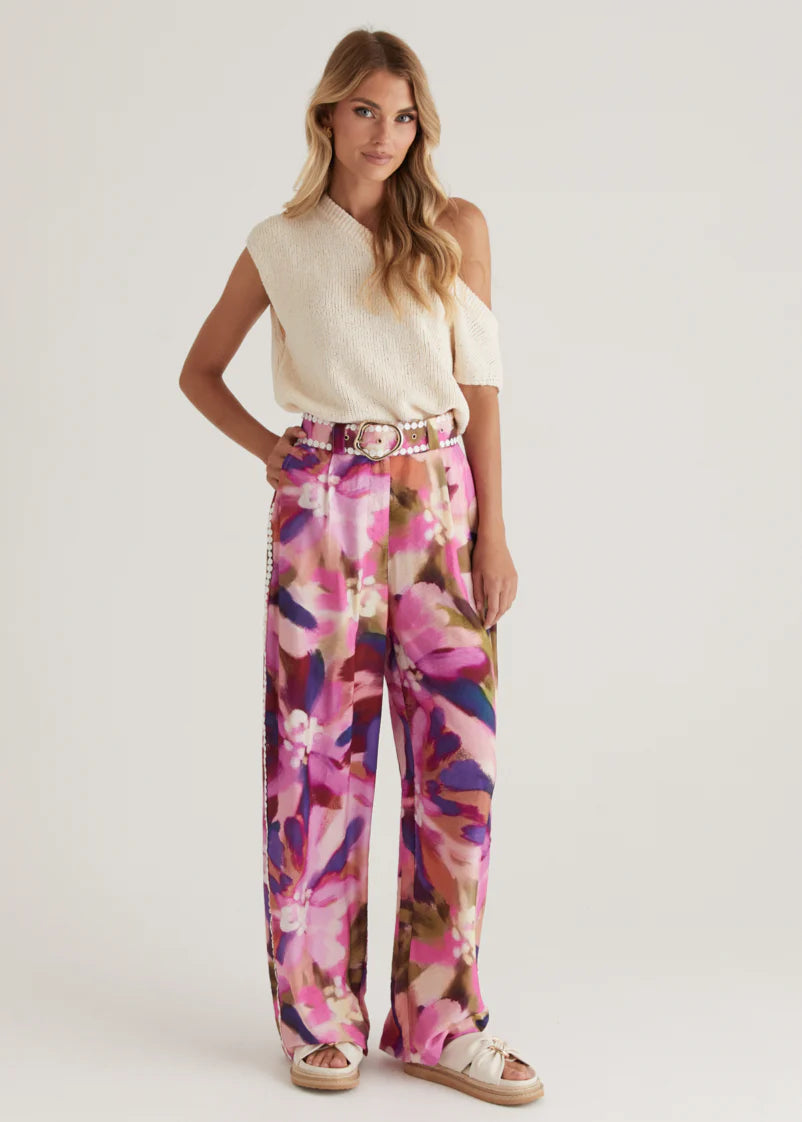 Sariyah Pants - Orchid Floral