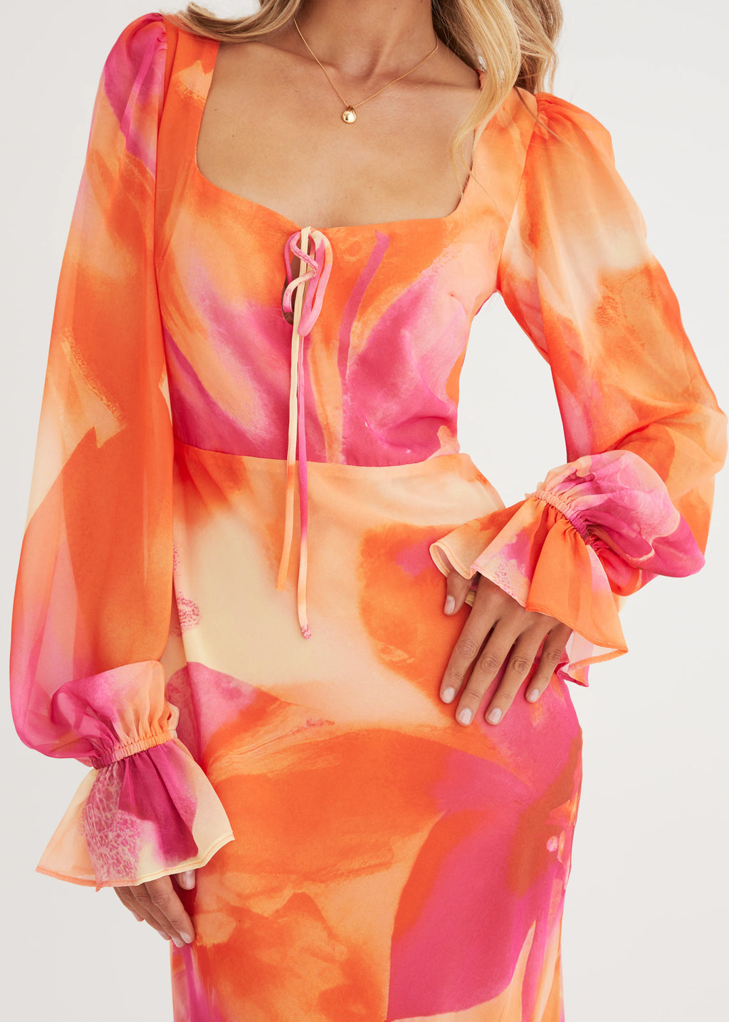 Soiree Maxi Dress - Sunset Floral