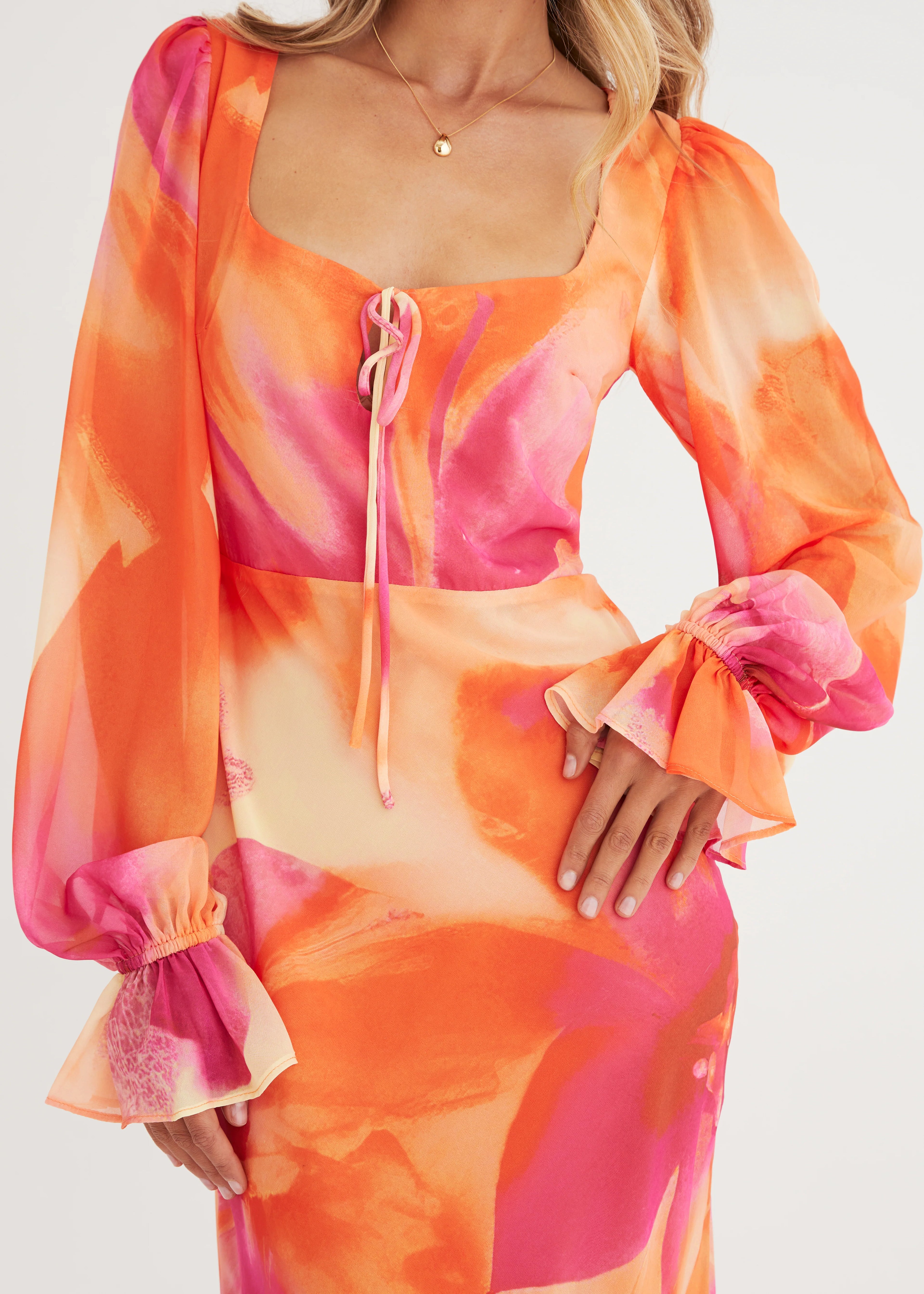 Soiree Maxi Dress - Sunset Floral