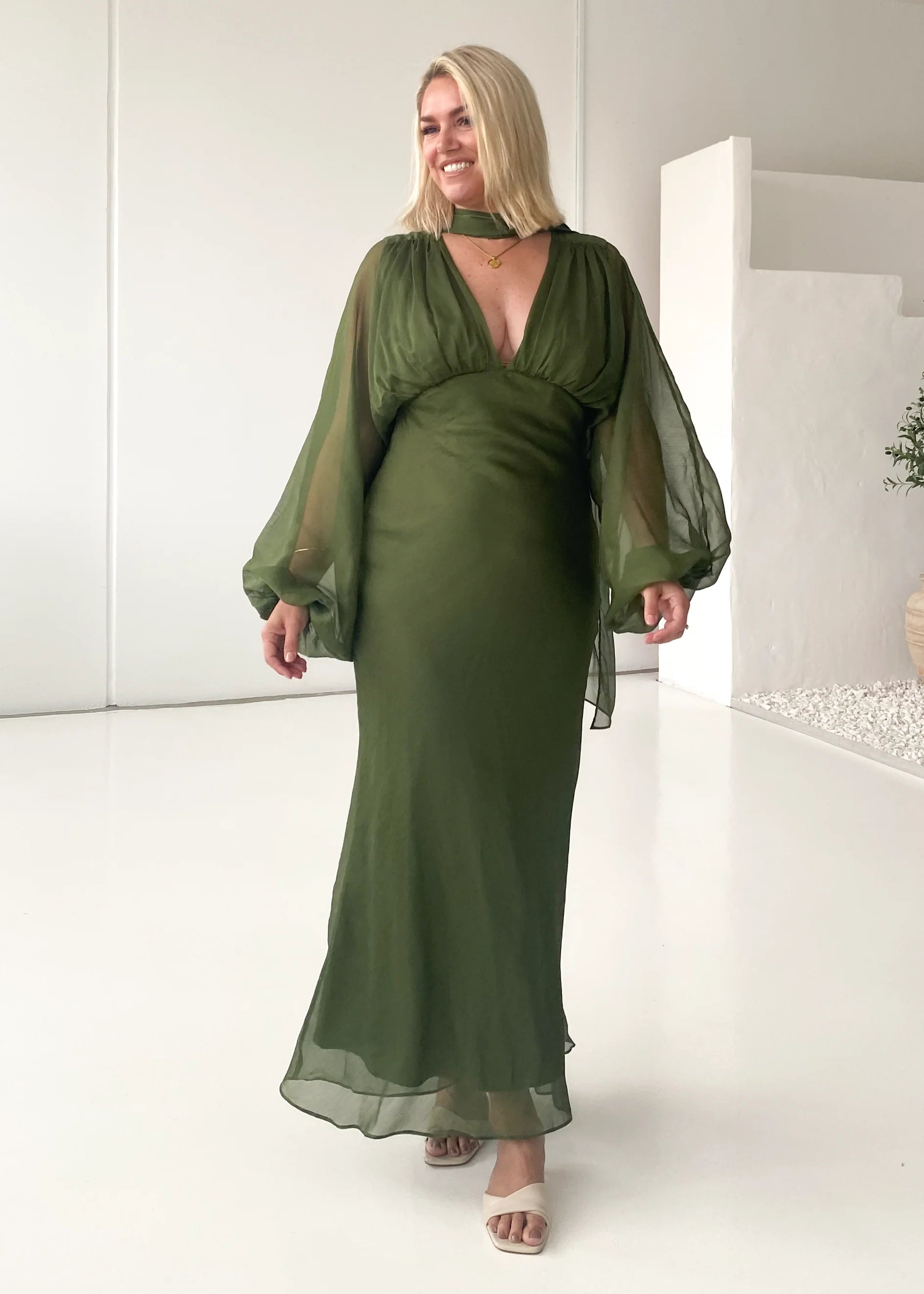 Rosabella Maxi Dress - Olive