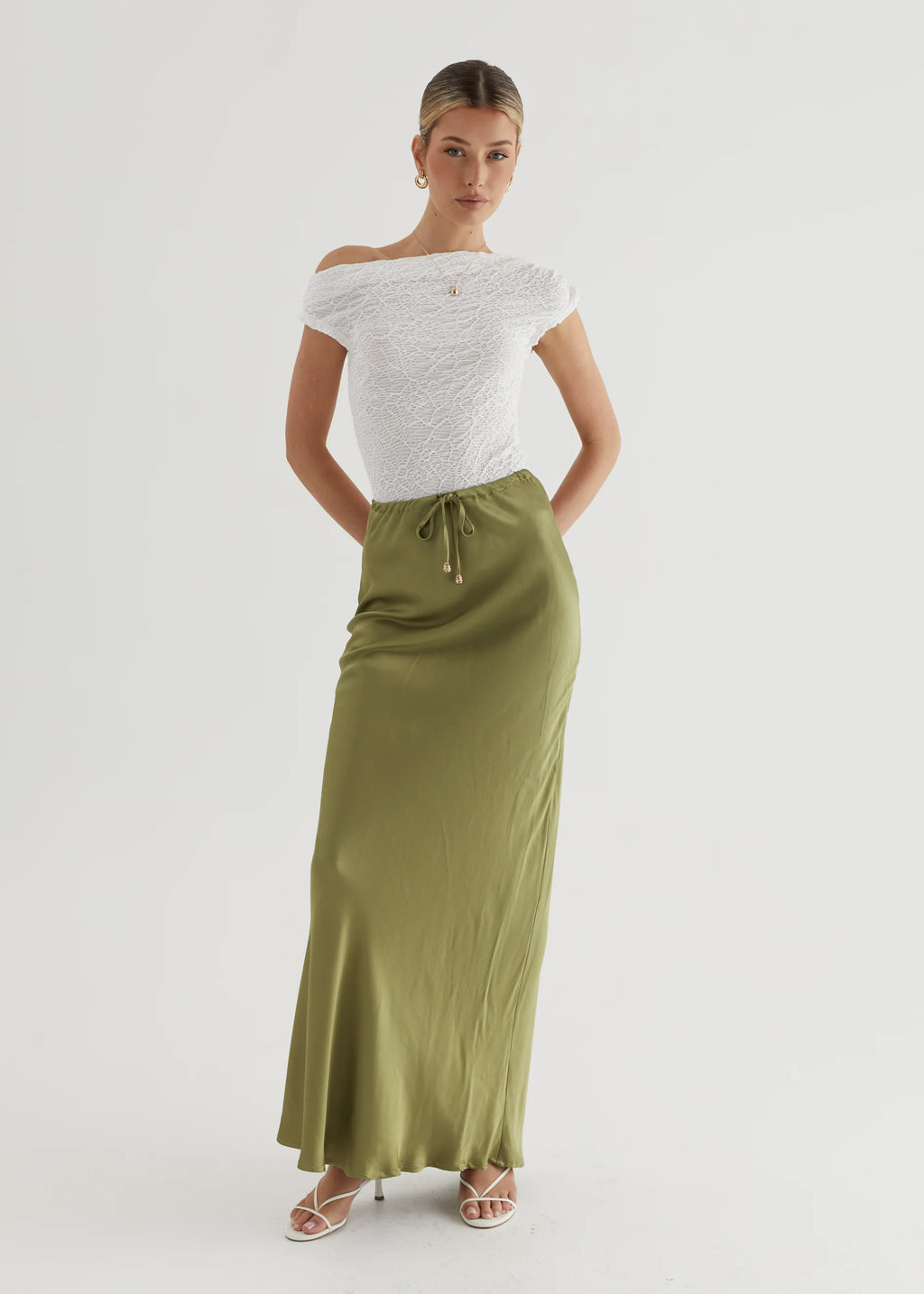 Sasha Maxi Skirt - Olive