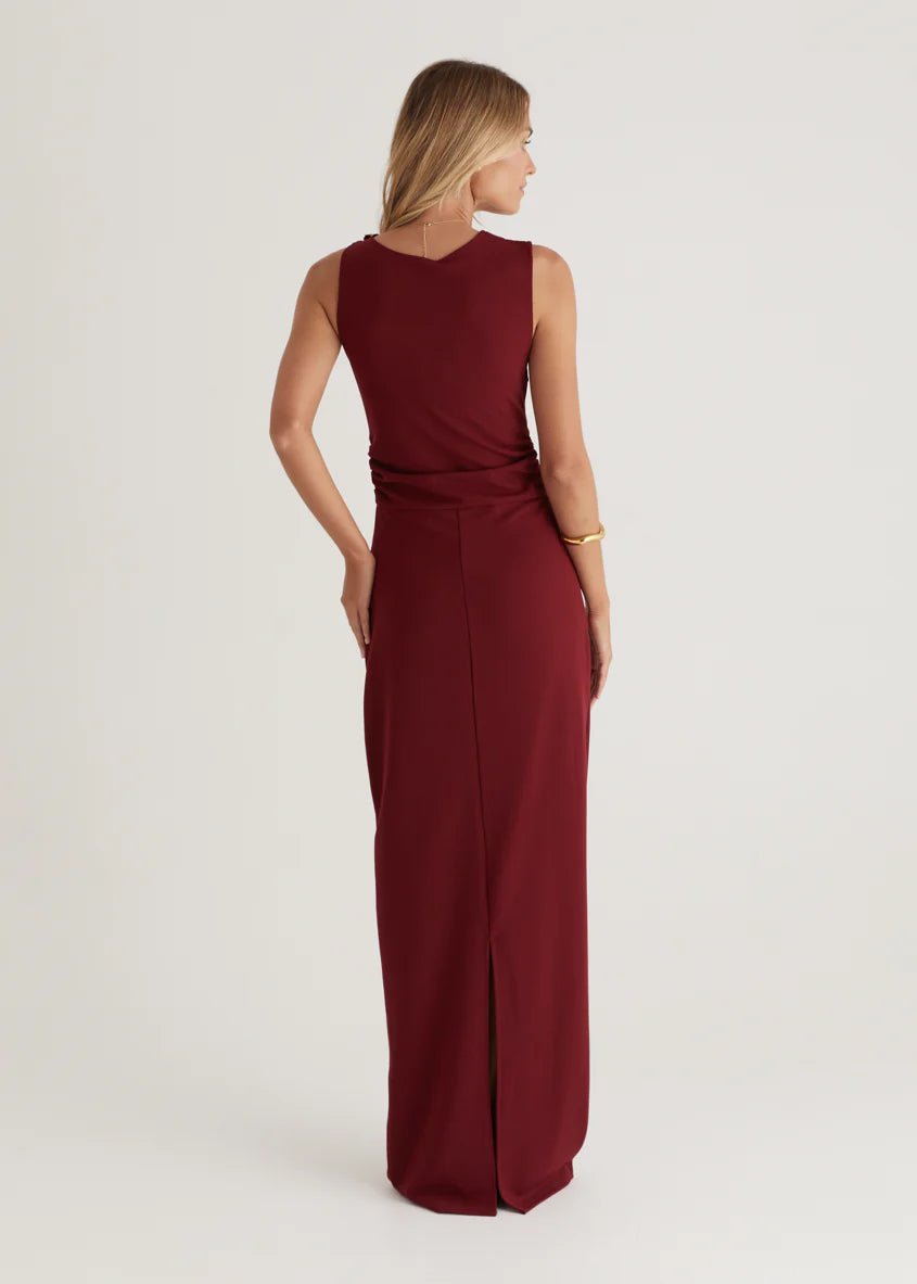Rosita Maxi Dress - Burgundy