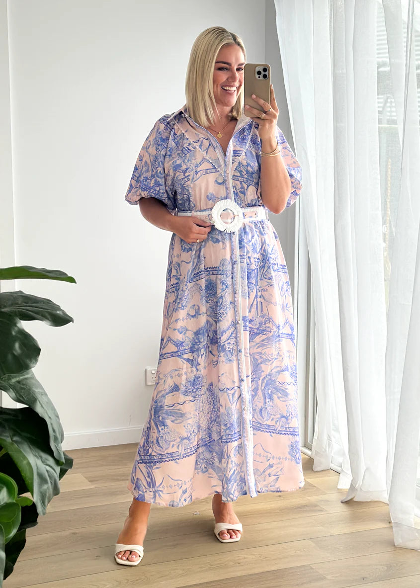 Jolene Maxi Dress - Porcelain