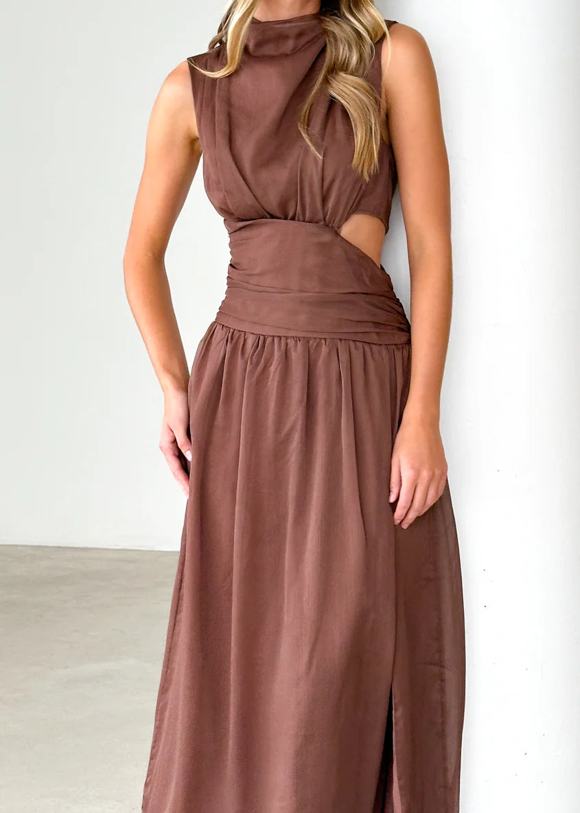 Everett Maxi Dress - Chocolate