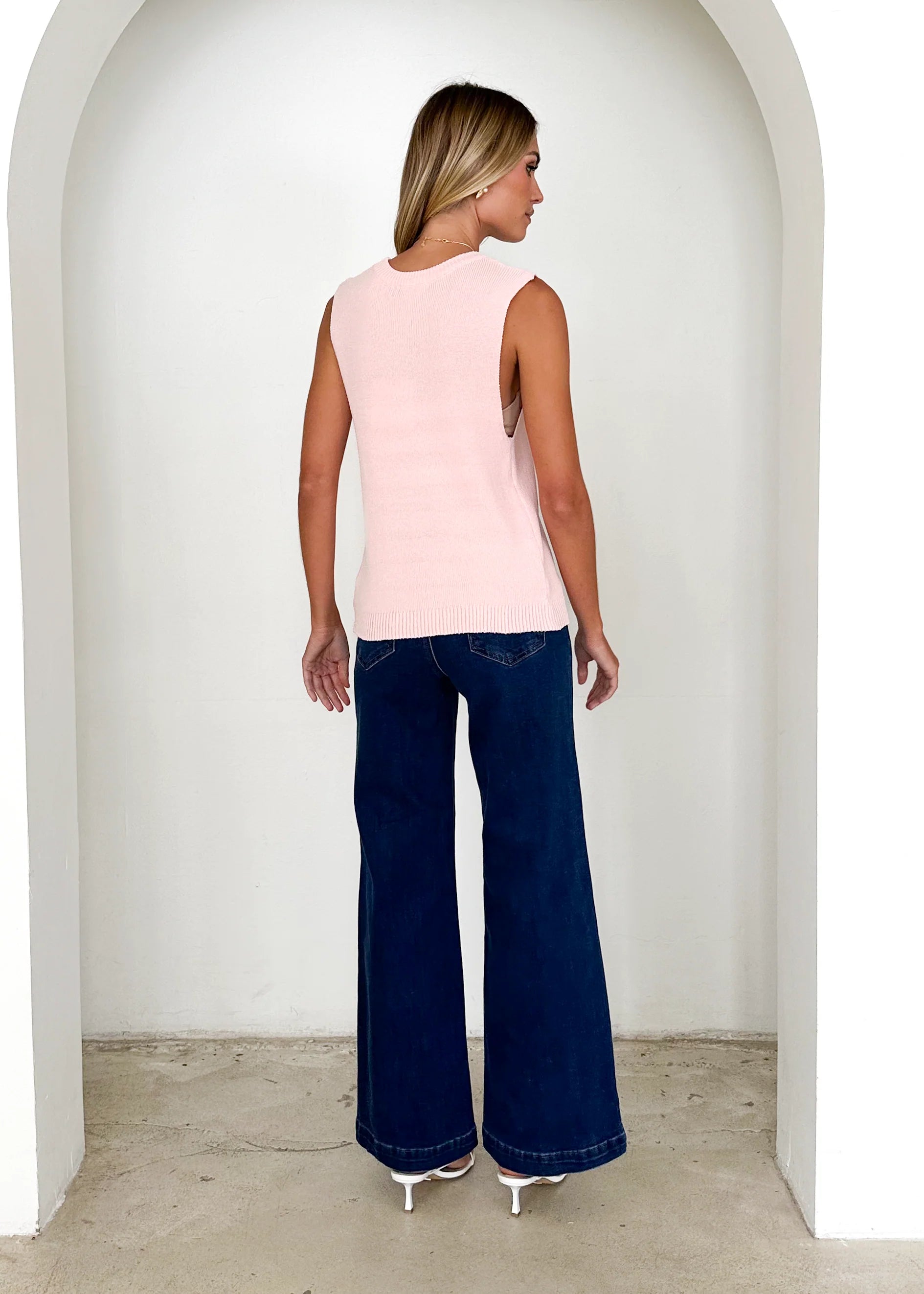 Jaylee Knit Tank - Pink