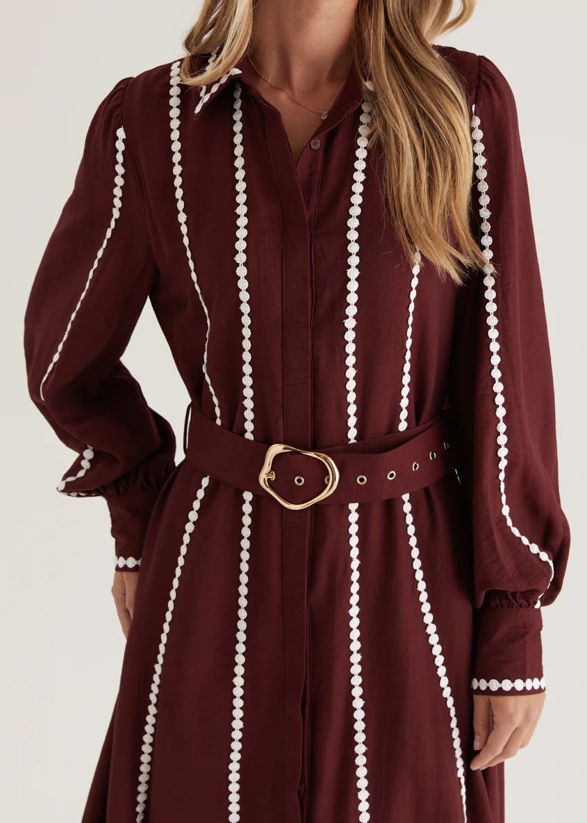 Nevaeh Maxi Dress - Burgundy