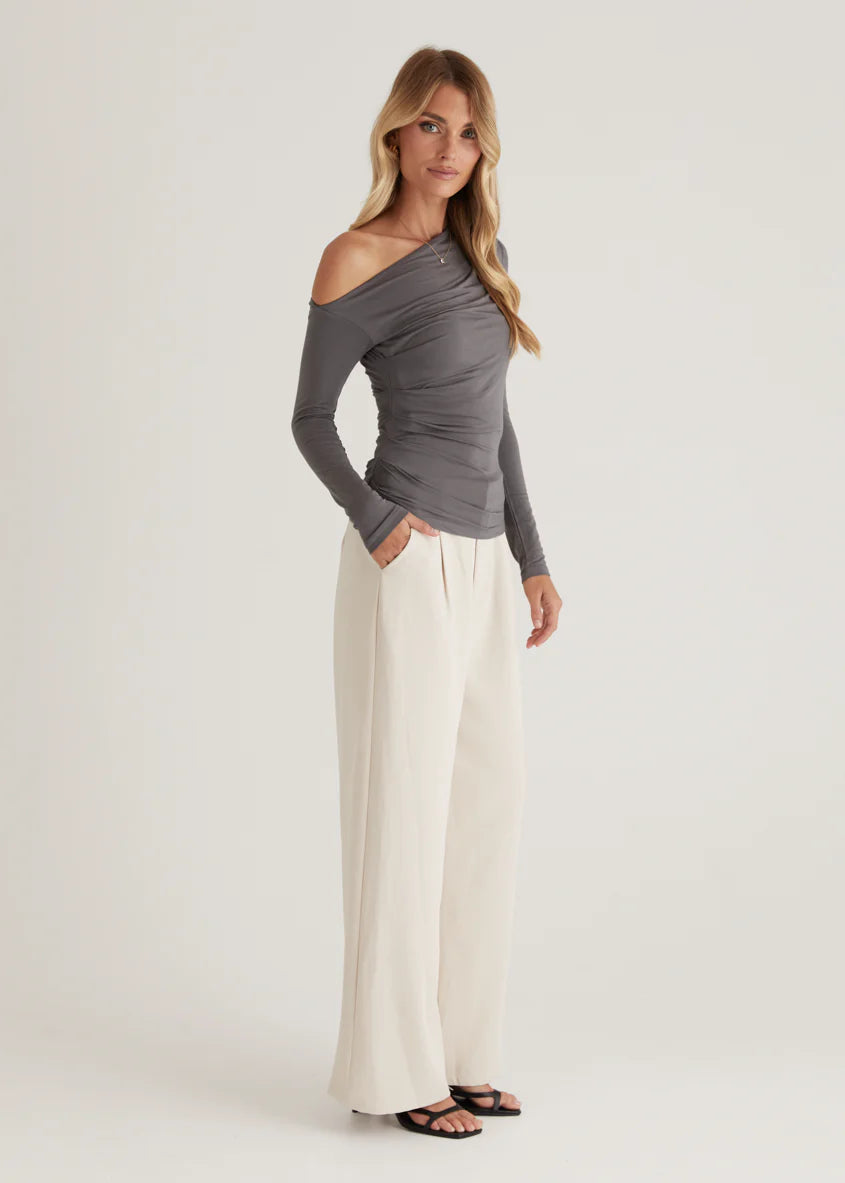 Kaira Top - Charcoal