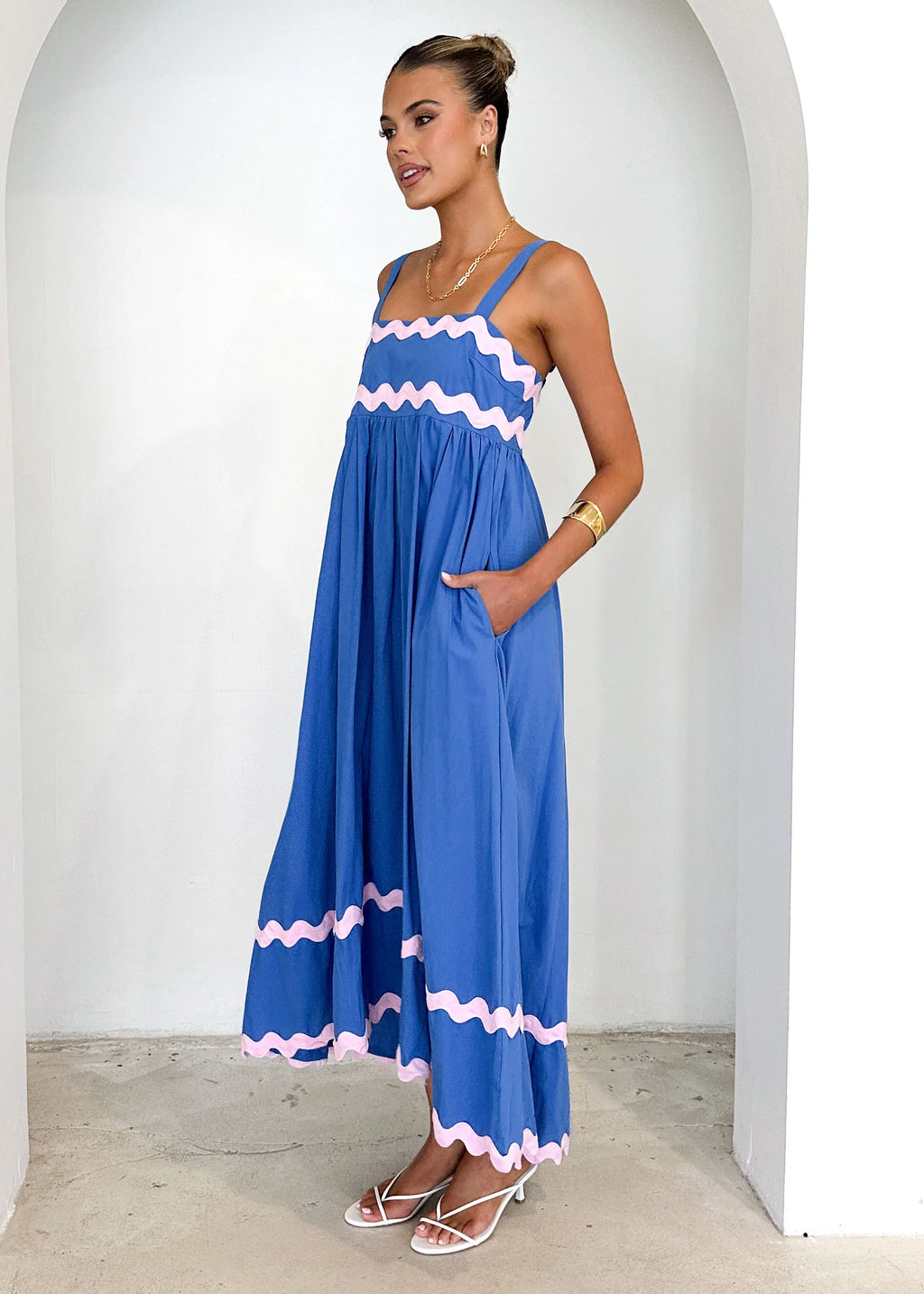 Elton Maxi Dress - Blue