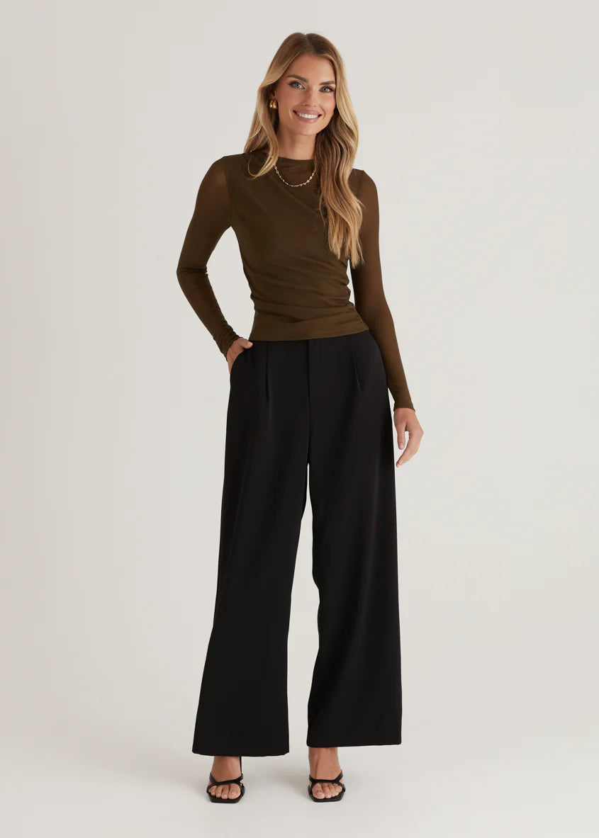 Corey Jersey Top - Olive