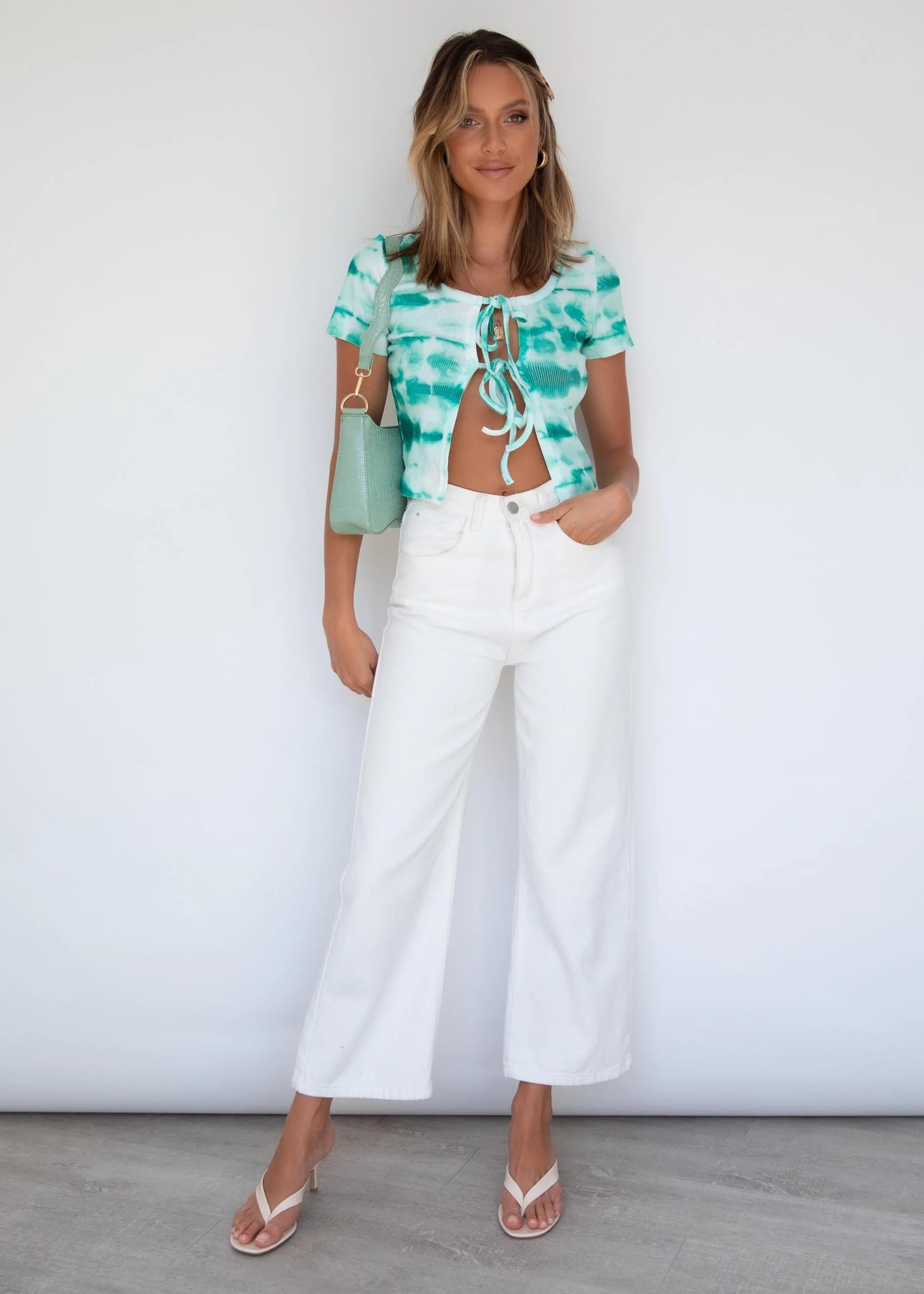 Ziggy Tie Tee - Teal Dye