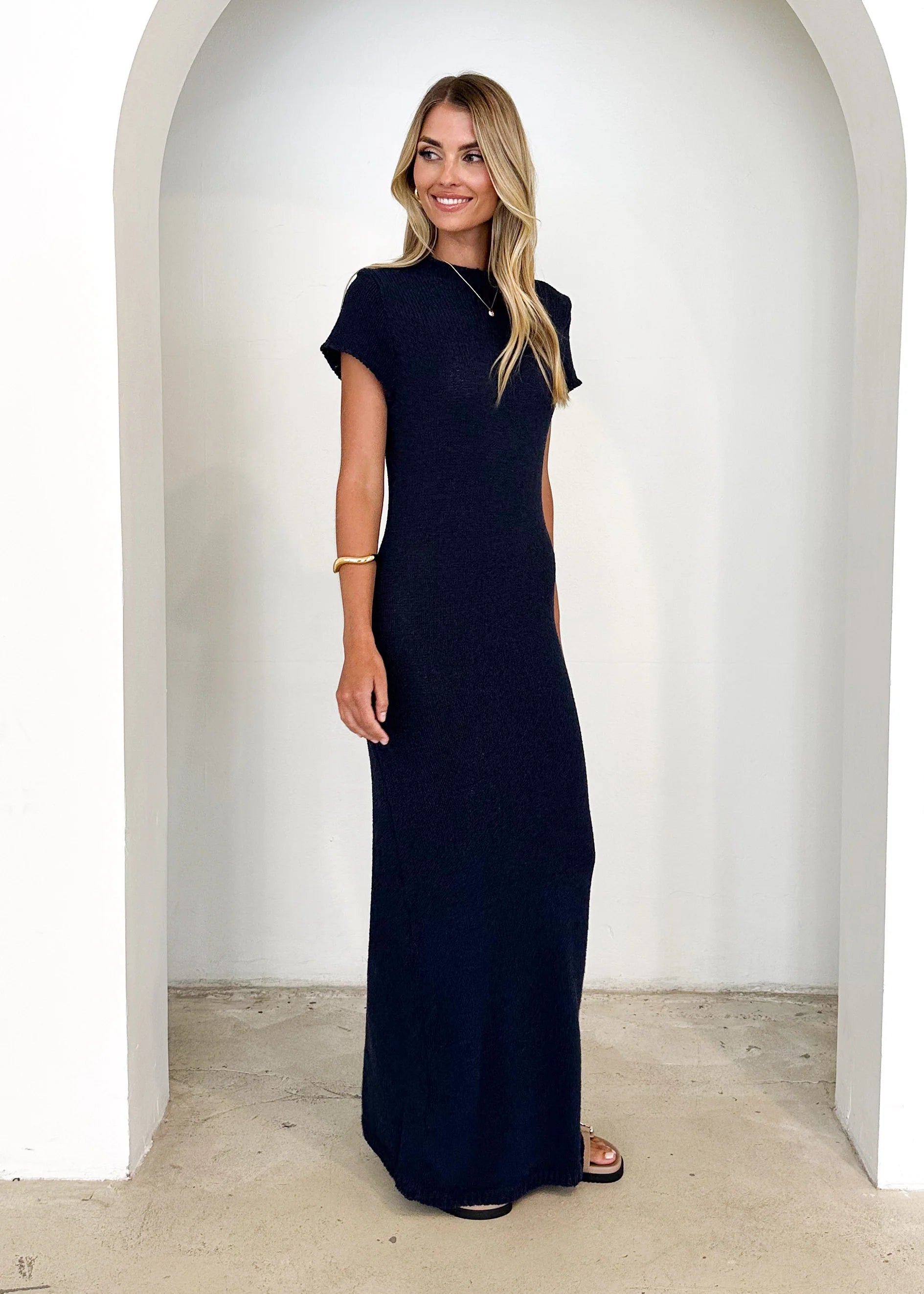 Kori Knit Maxi Dress - Navy