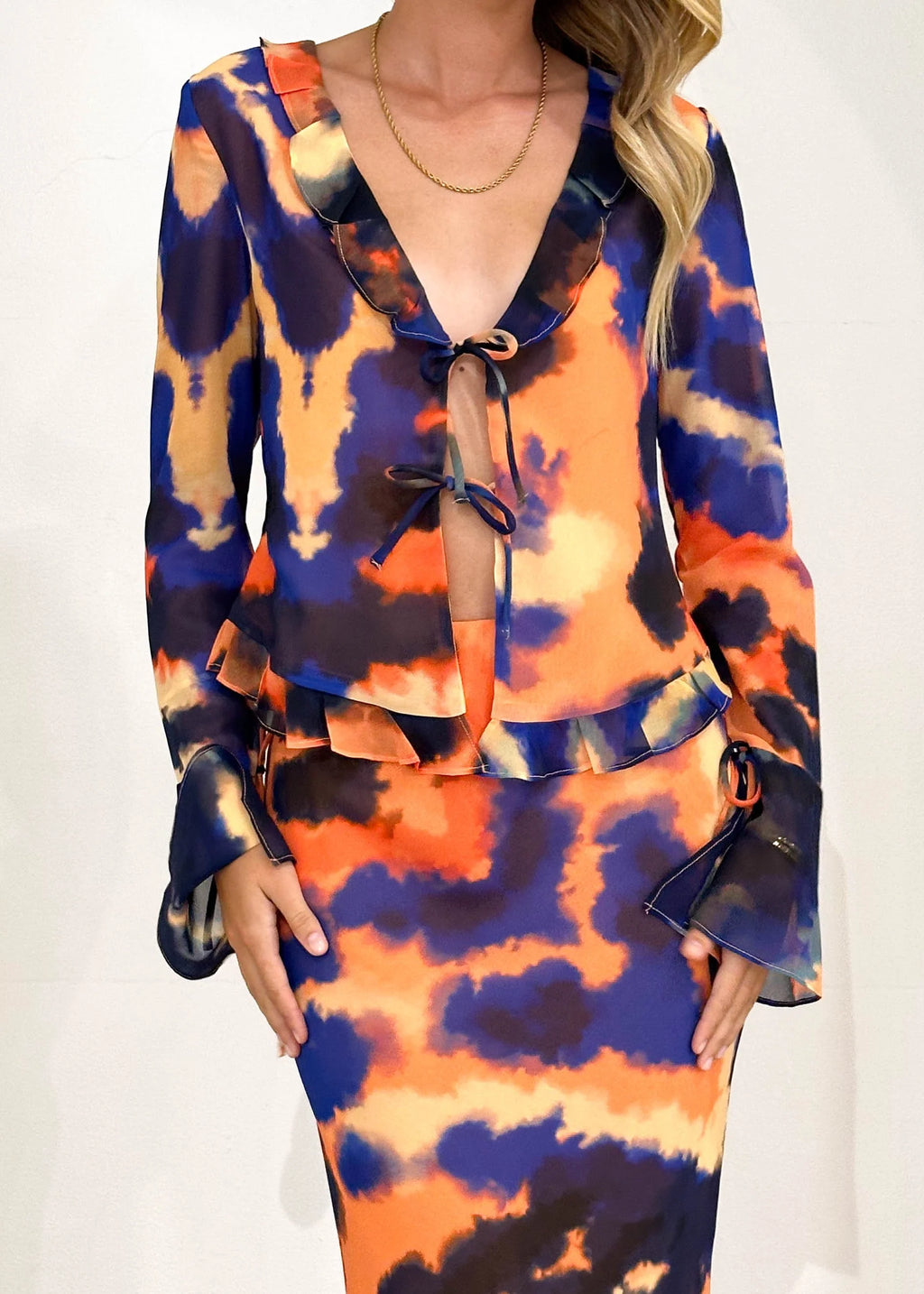 Velzy Maxi Skirt - Saber