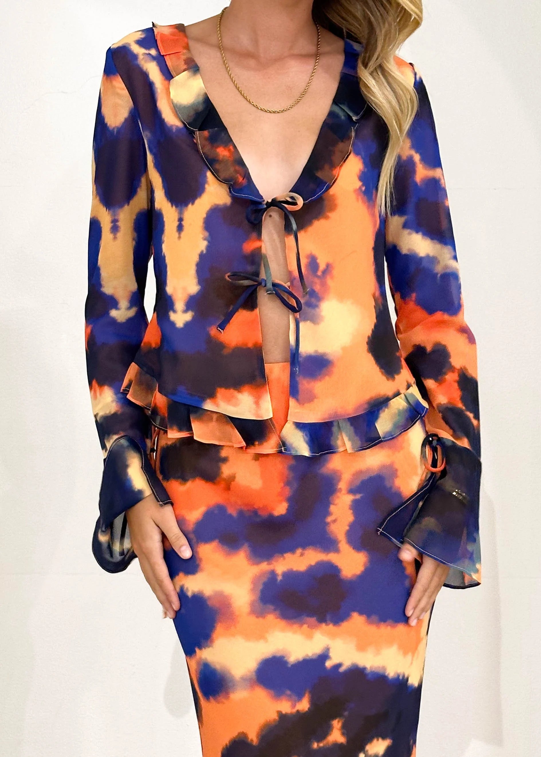 Velzy Maxi Skirt - Saber