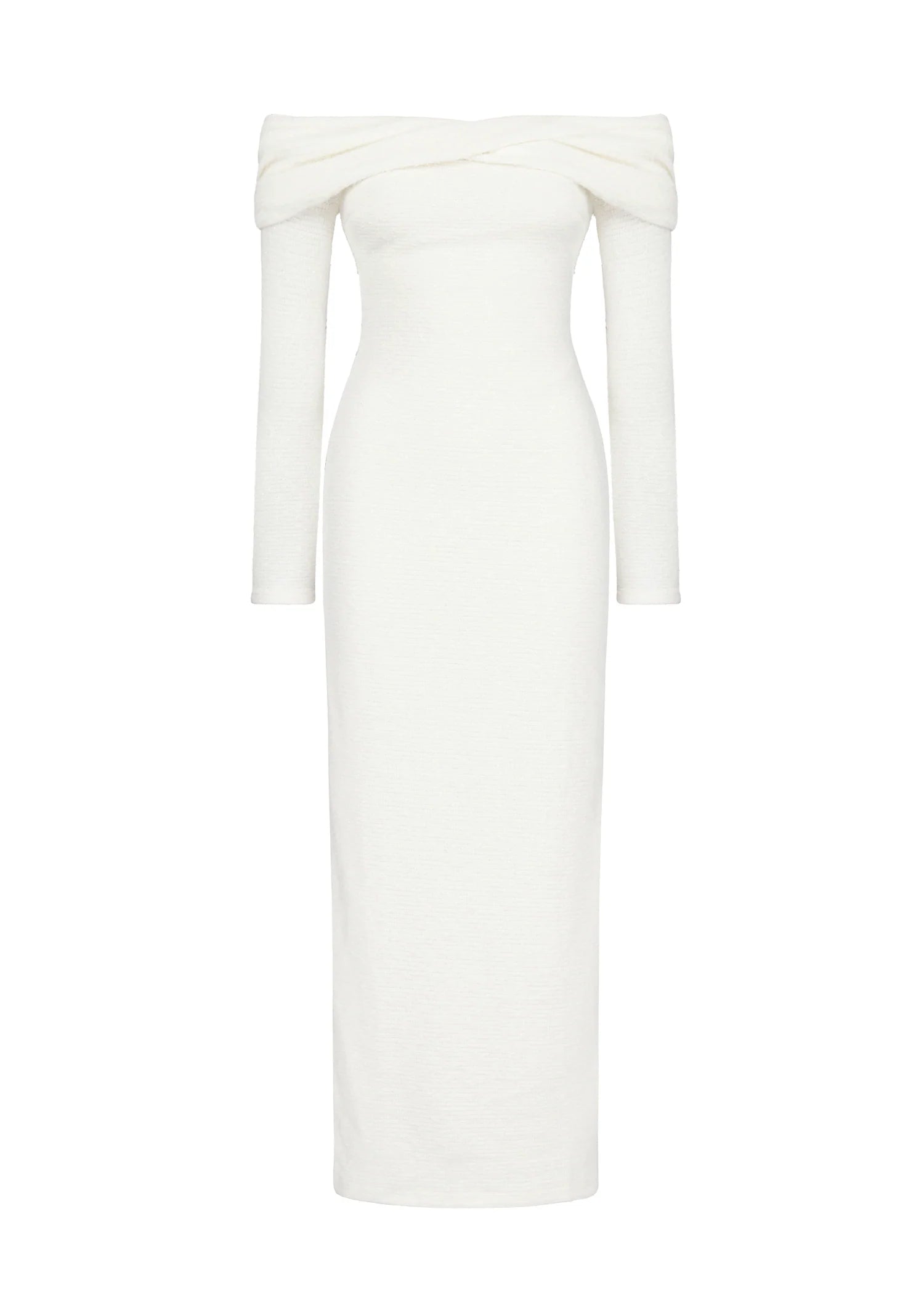 Ace Off Shoulder Maxi Dress - Cream