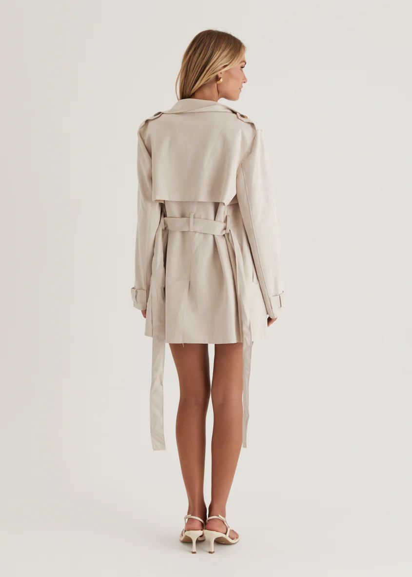 Lexington Suede Jacket - Ecru