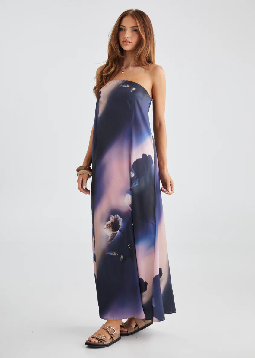 Claudia Strapless Maxi Dress - Orchid