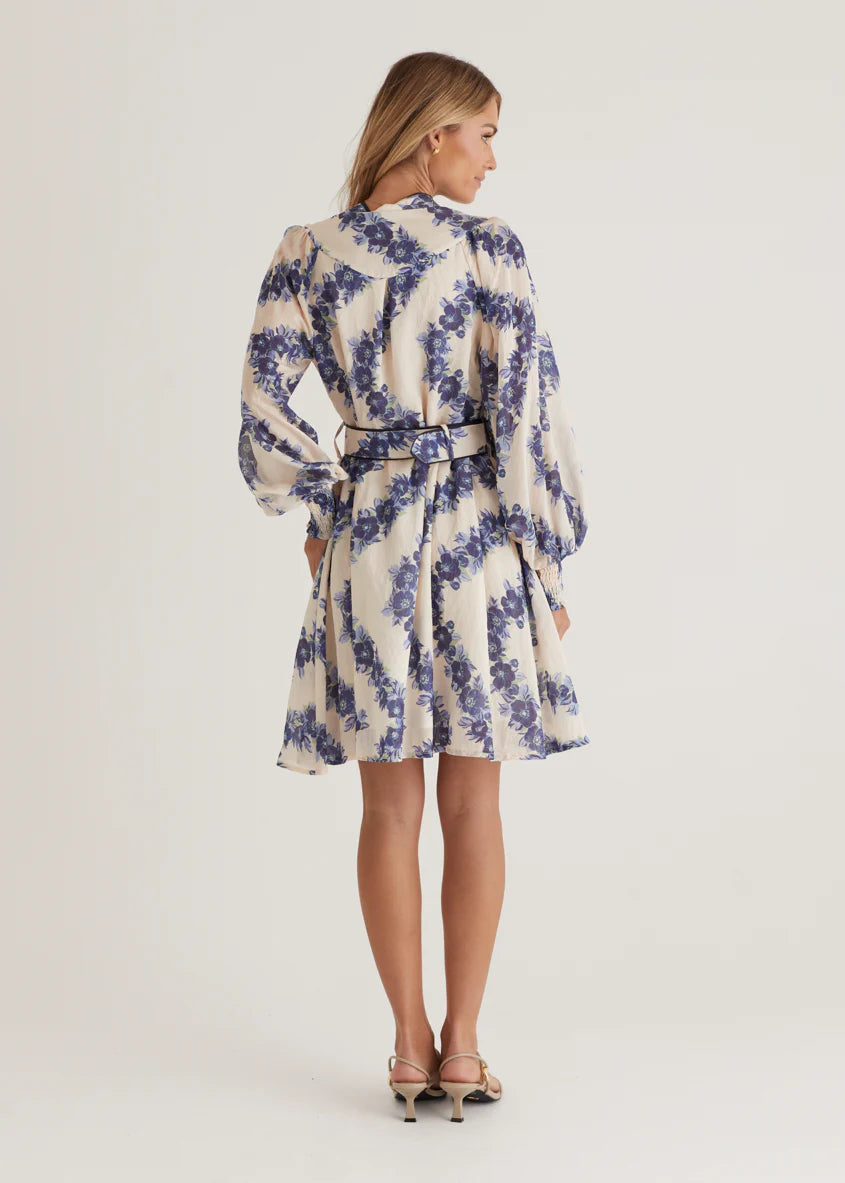 Silene Dress - Blue Floral