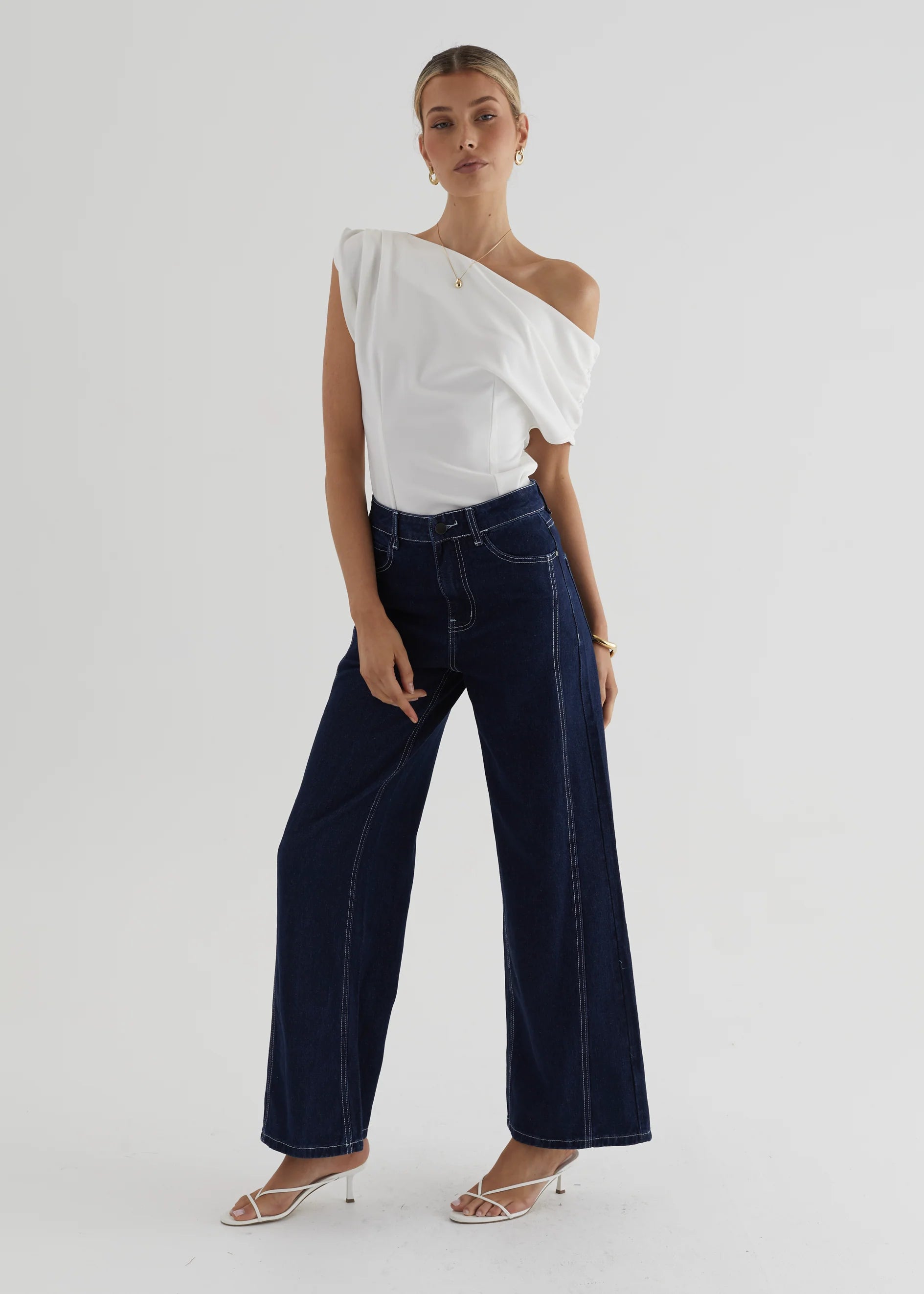 Bayse Off Shoulder Top - Off White