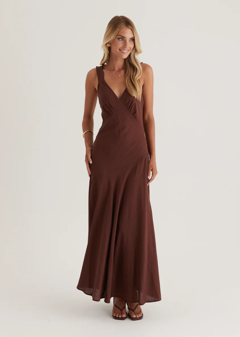 Orabelle Maxi Dress - Chocolate