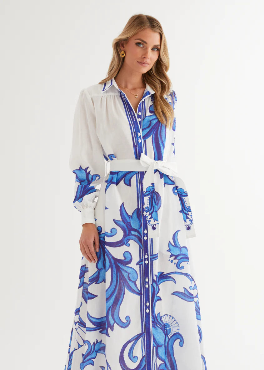 Sage Maxi Dress - Blue Zayna