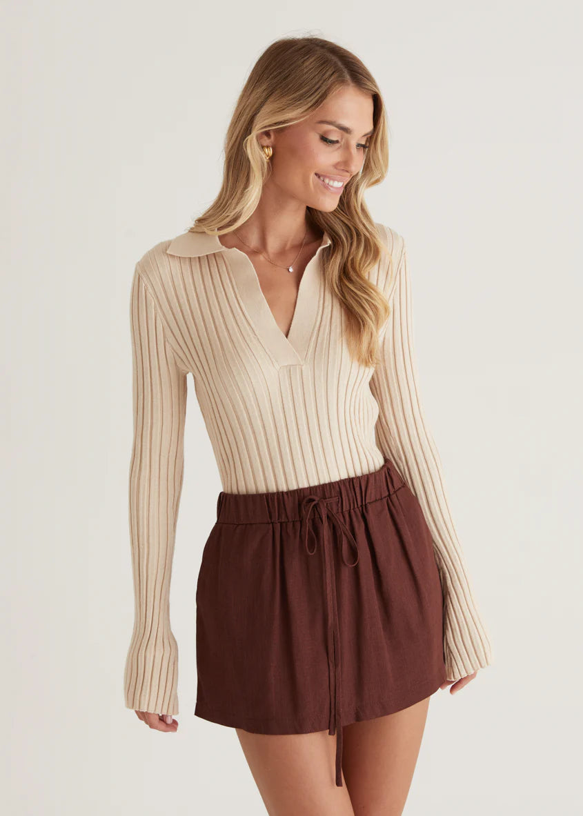 Lucah Skirt - Chocolate