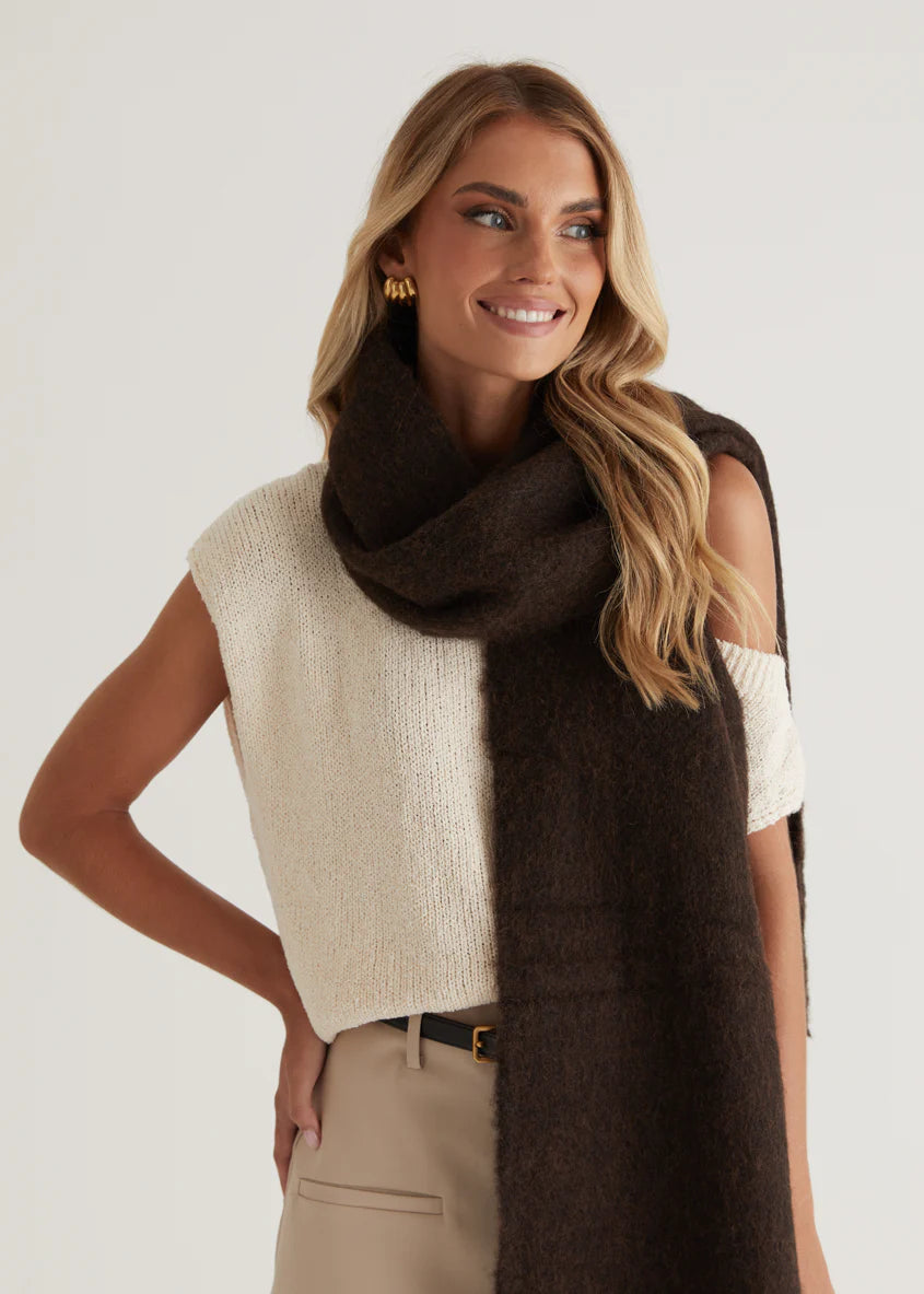Charli Scarf - Dark Choc