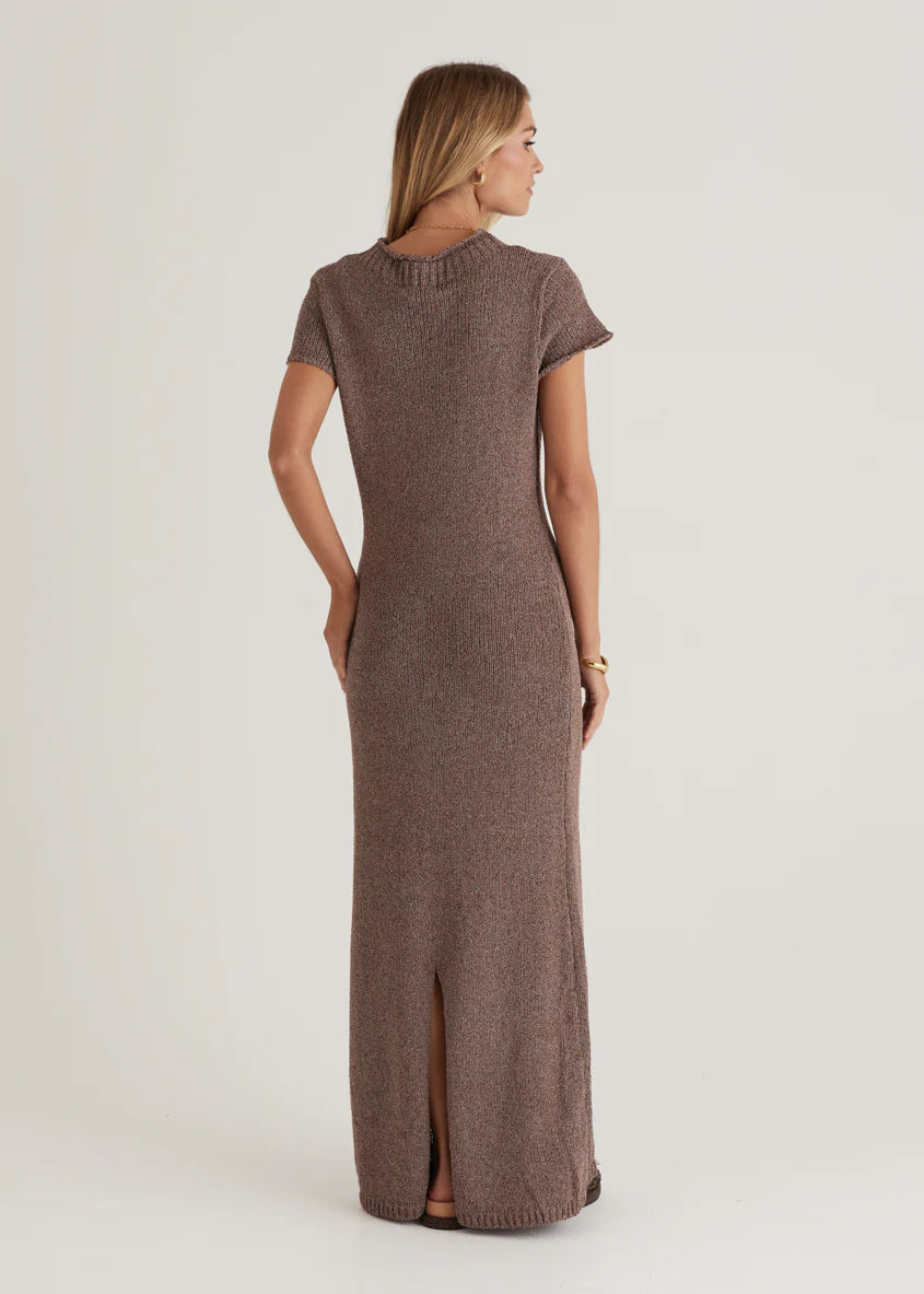 Kori Knit Maxi Dress - Choc