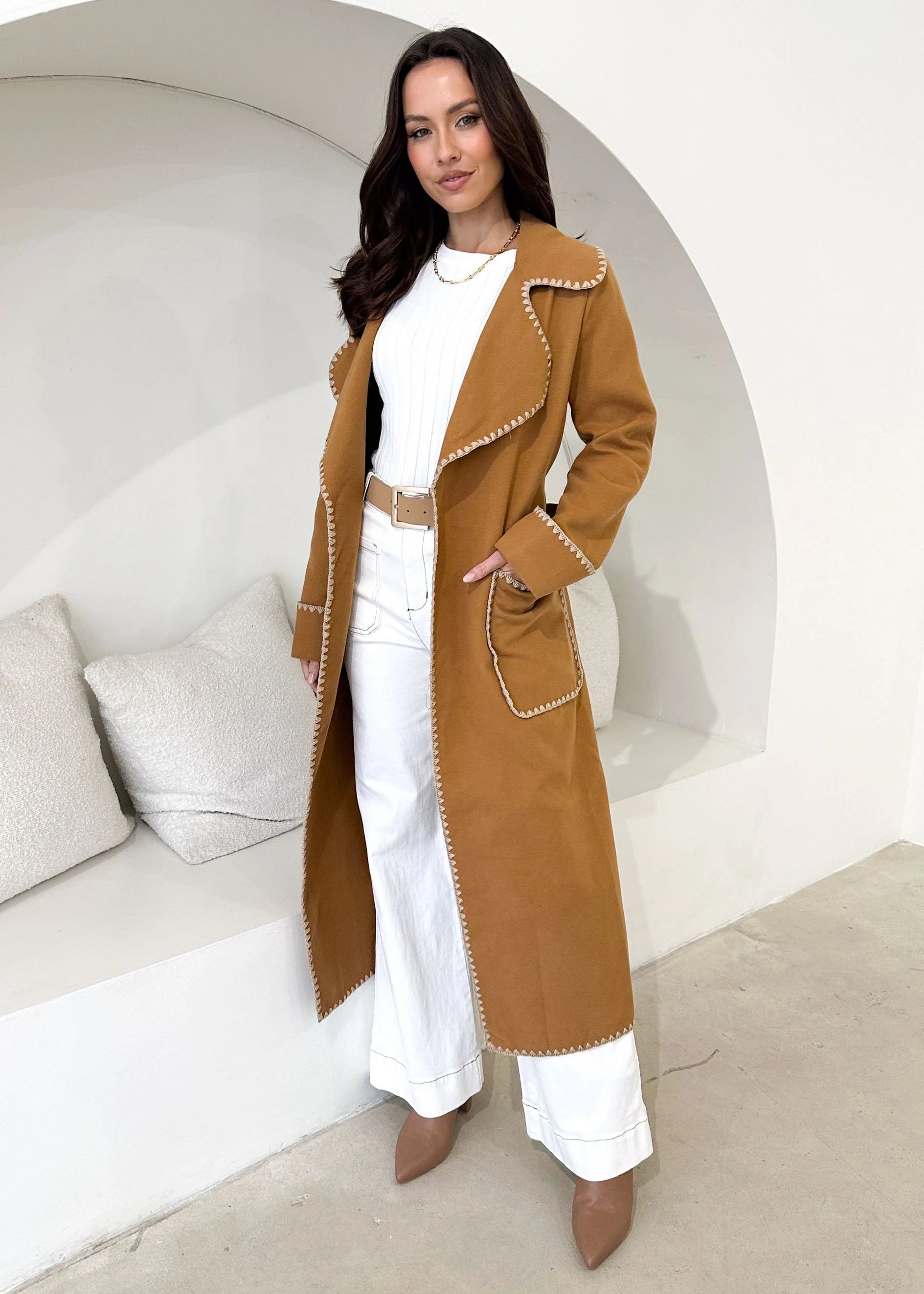 Rechra Coat - Camel