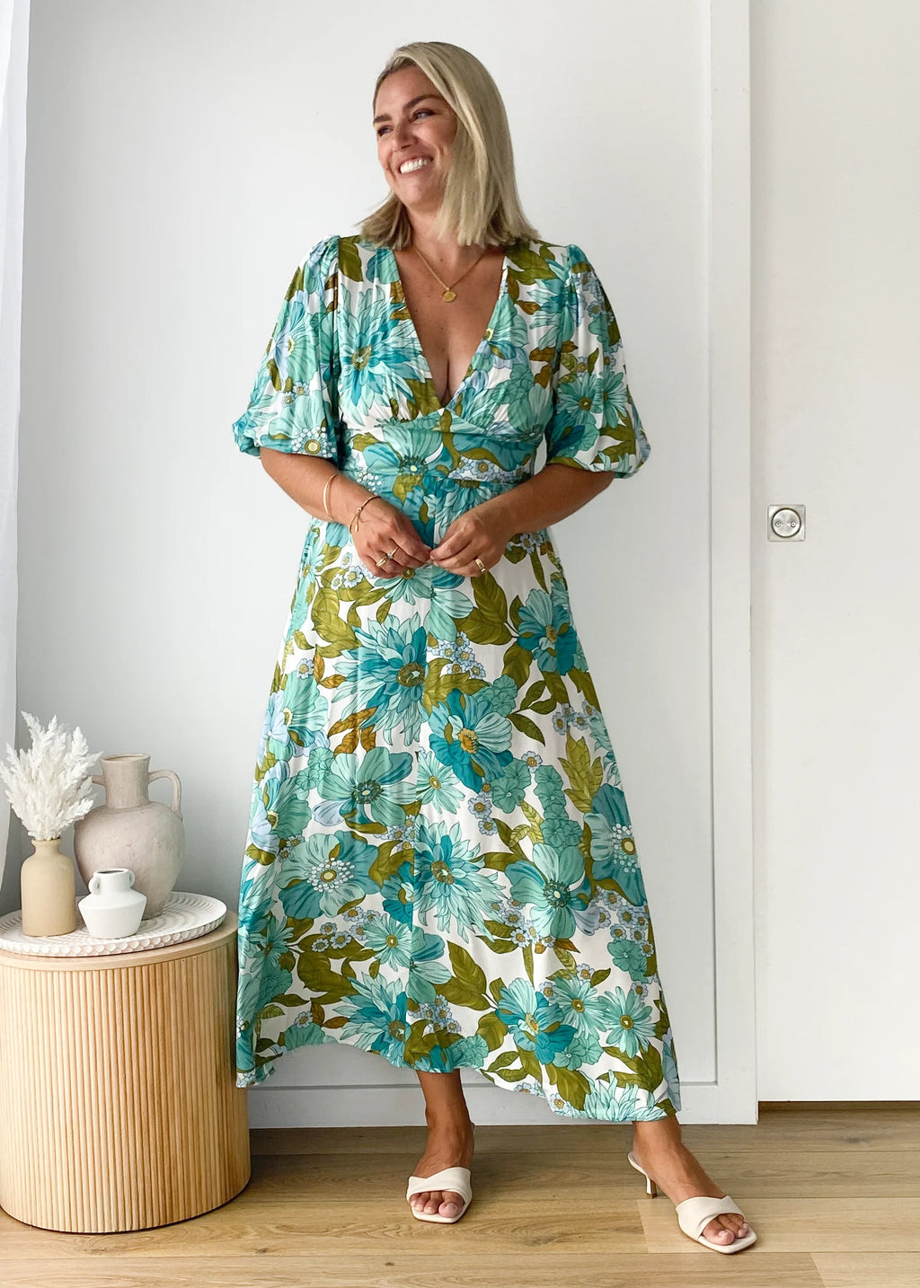 Daphne Maxi Dress - Amaya Green