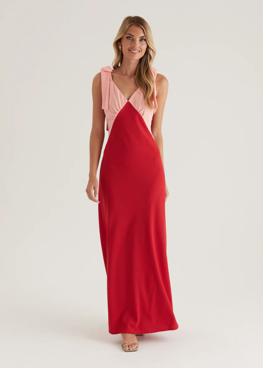 Formation Maxi Dress - Cherry Splice