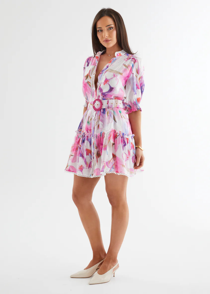 Lillian Dress - Pink Bouquet