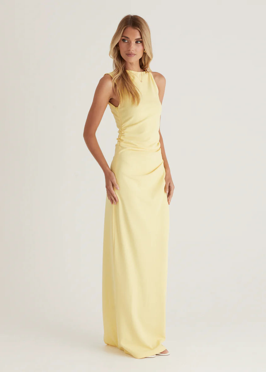 Rosita Maxi Dress - Lemon