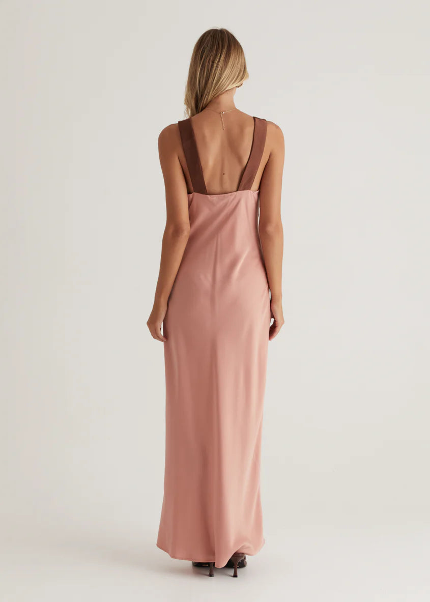 Taleena Maxi Dress - Chocolate Splice