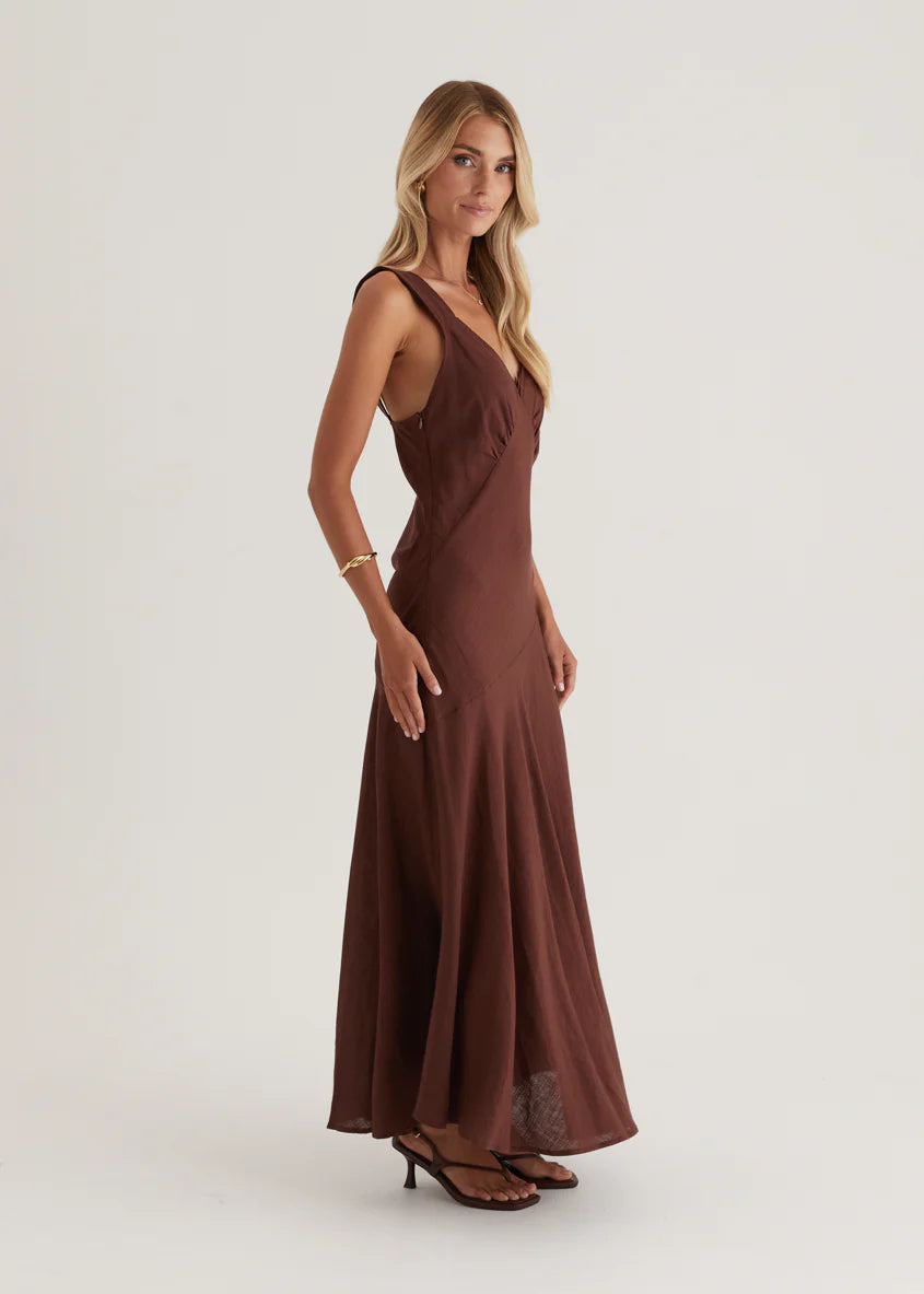 Orabelle Maxi Dress - Chocolate