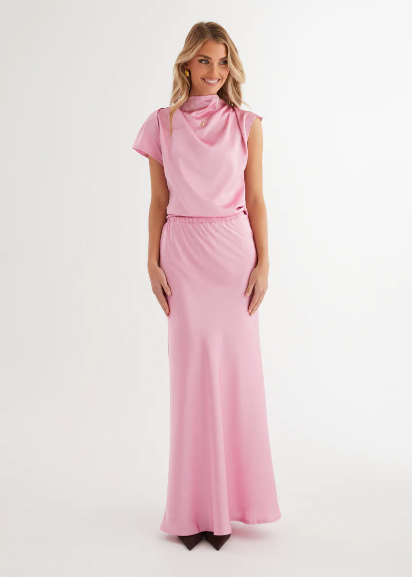 Solace Maxi Skirt - Pink