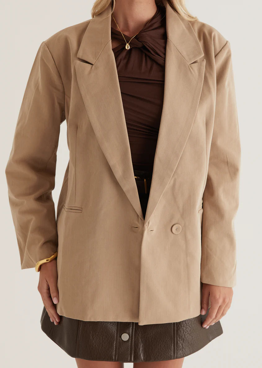 Elara Blazer - Camel
