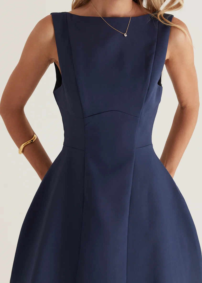 Clarissa Dress - Navy