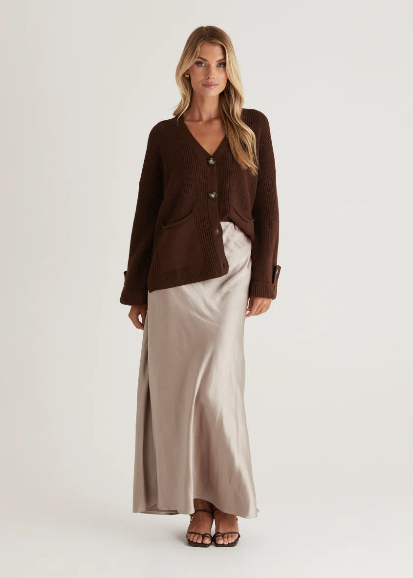 Shirley Cardigan - Chocolate